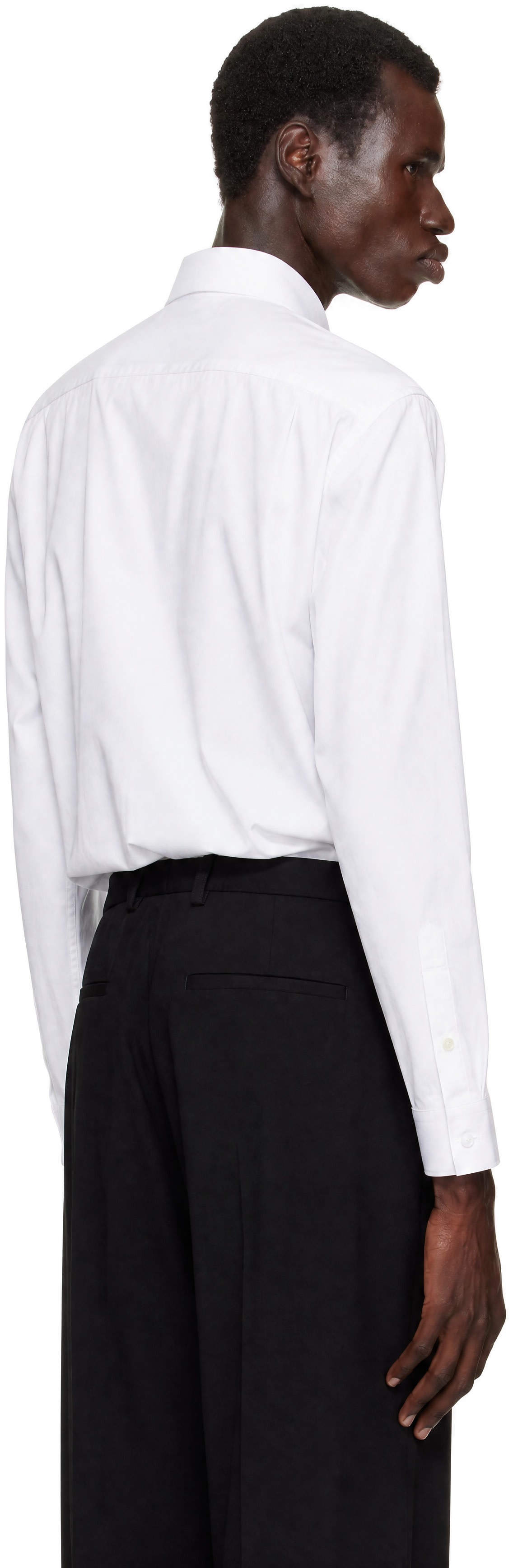 Balmain - ホワイト 'Balmain Emblem' コットン シャツ