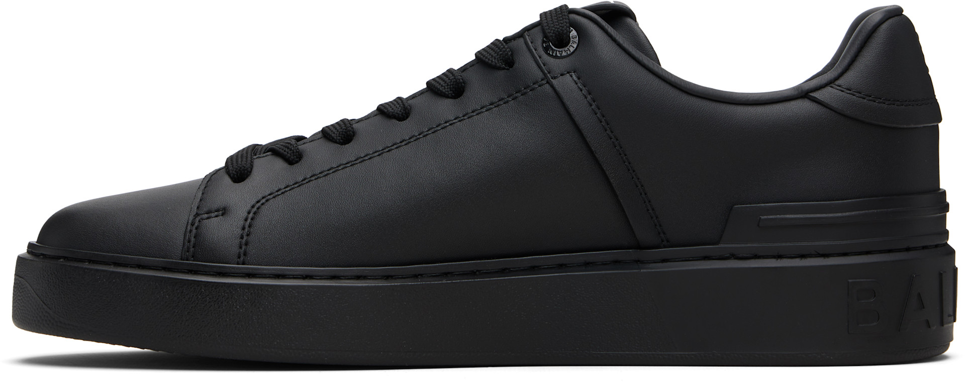 BALMAIN: Black B-Court Sneakers | SSENSE
