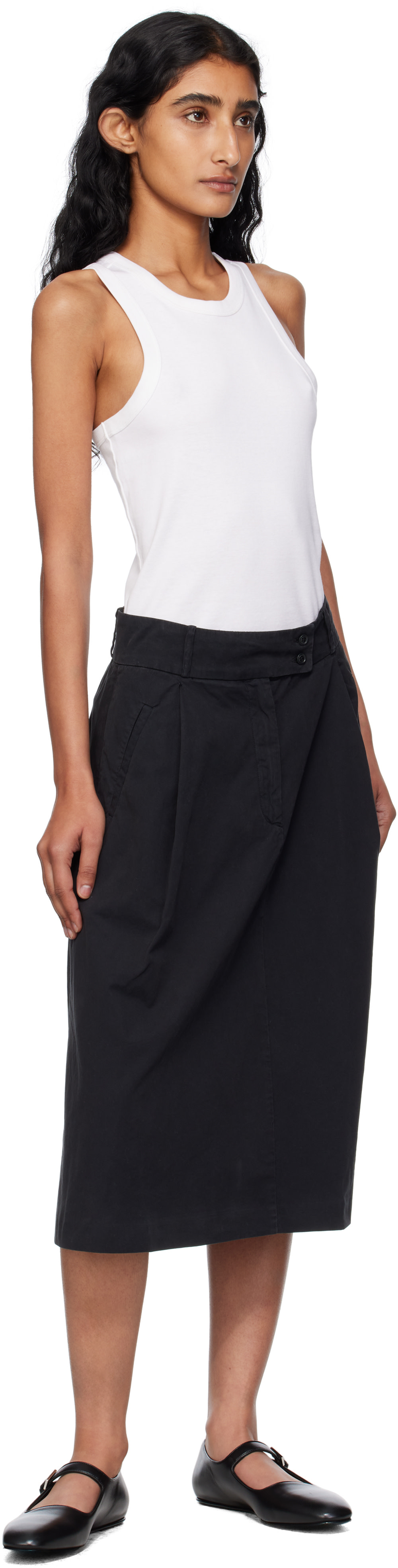 A.P.C. - Jupe midi Deborah noire