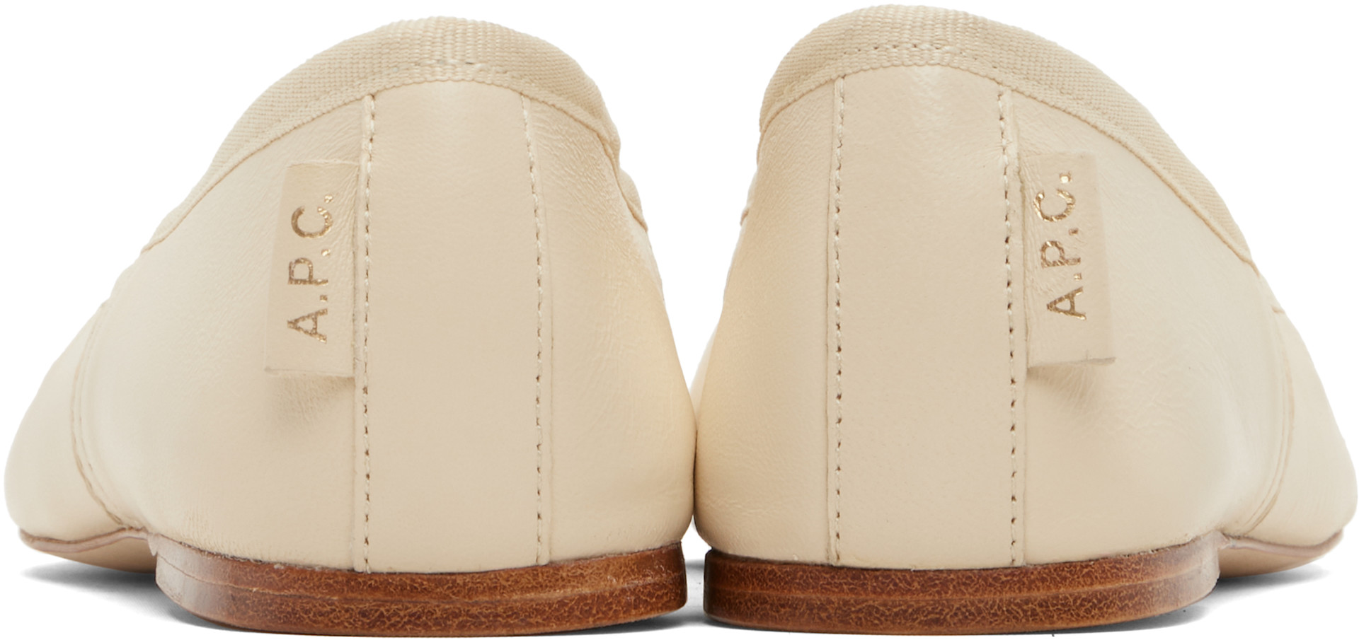 A.P.C. - Ballerines Swan beiges