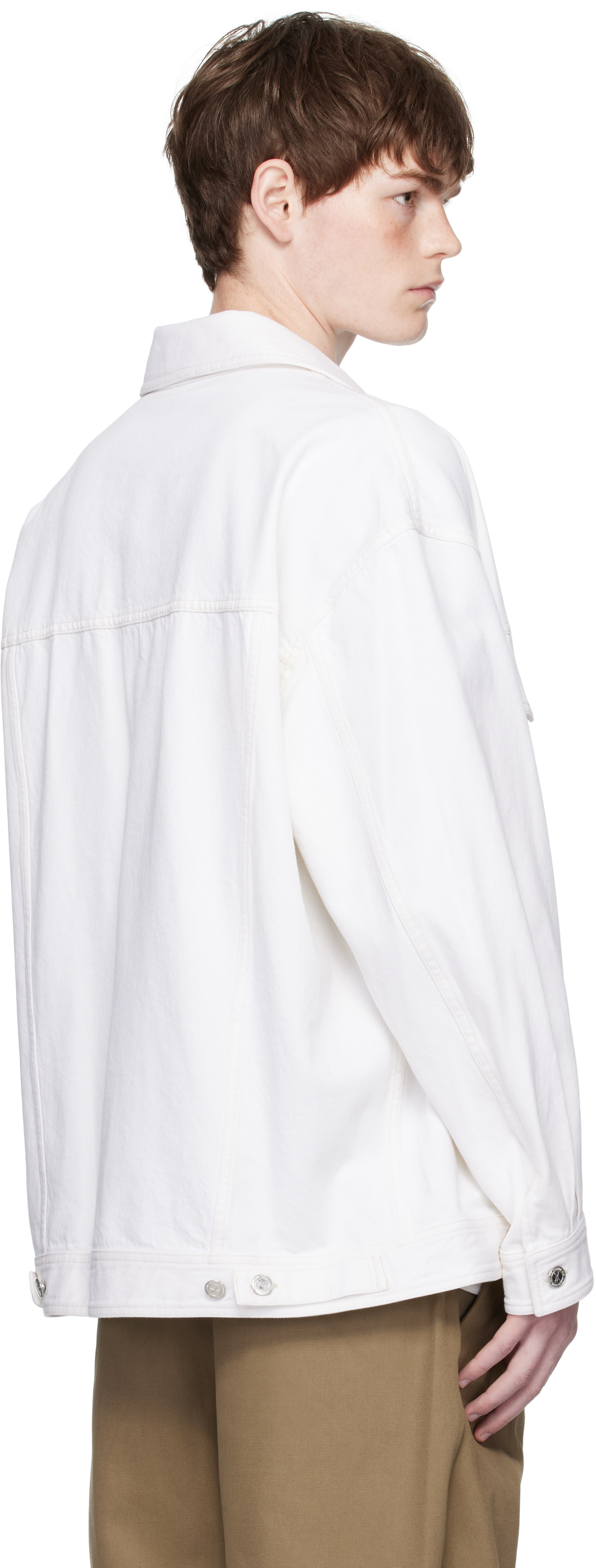 A.P.C. - Blouson Elvis blanc cassé en denim