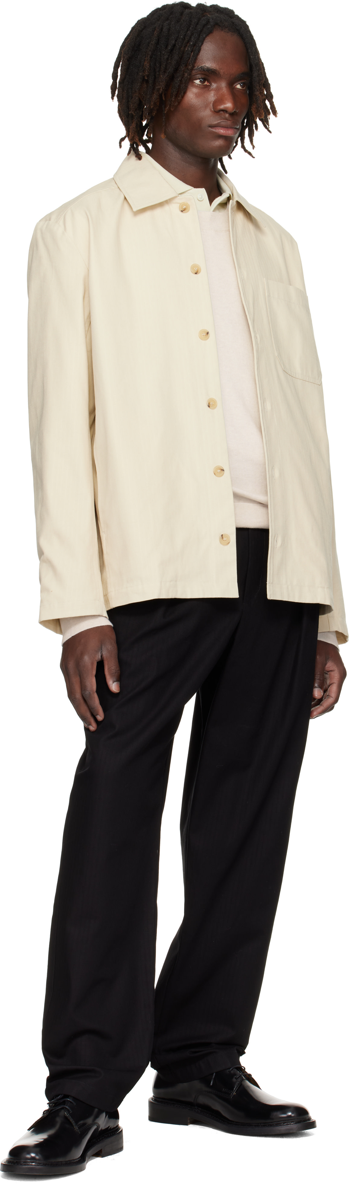 APC archive リブジャケット A.P.C.: ベージュ Jeffray ジャケット | SSENSE 日本