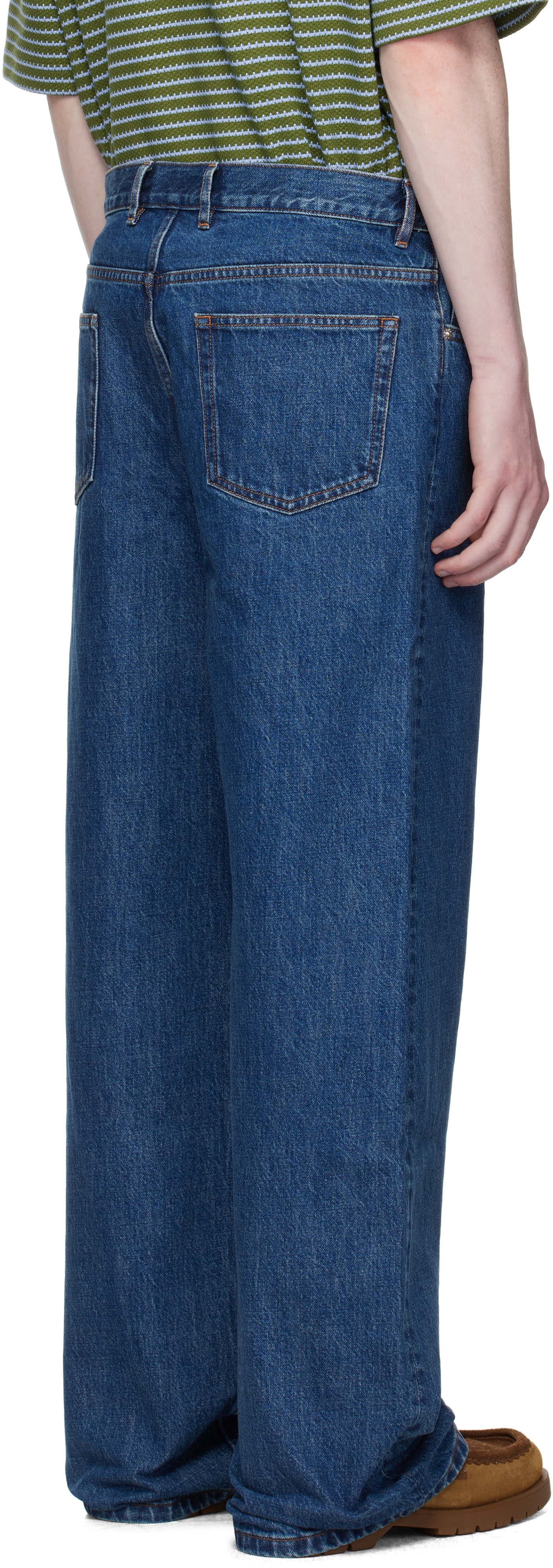 A.P.C.: Blue Aaron Jeans | SSENSE Canada