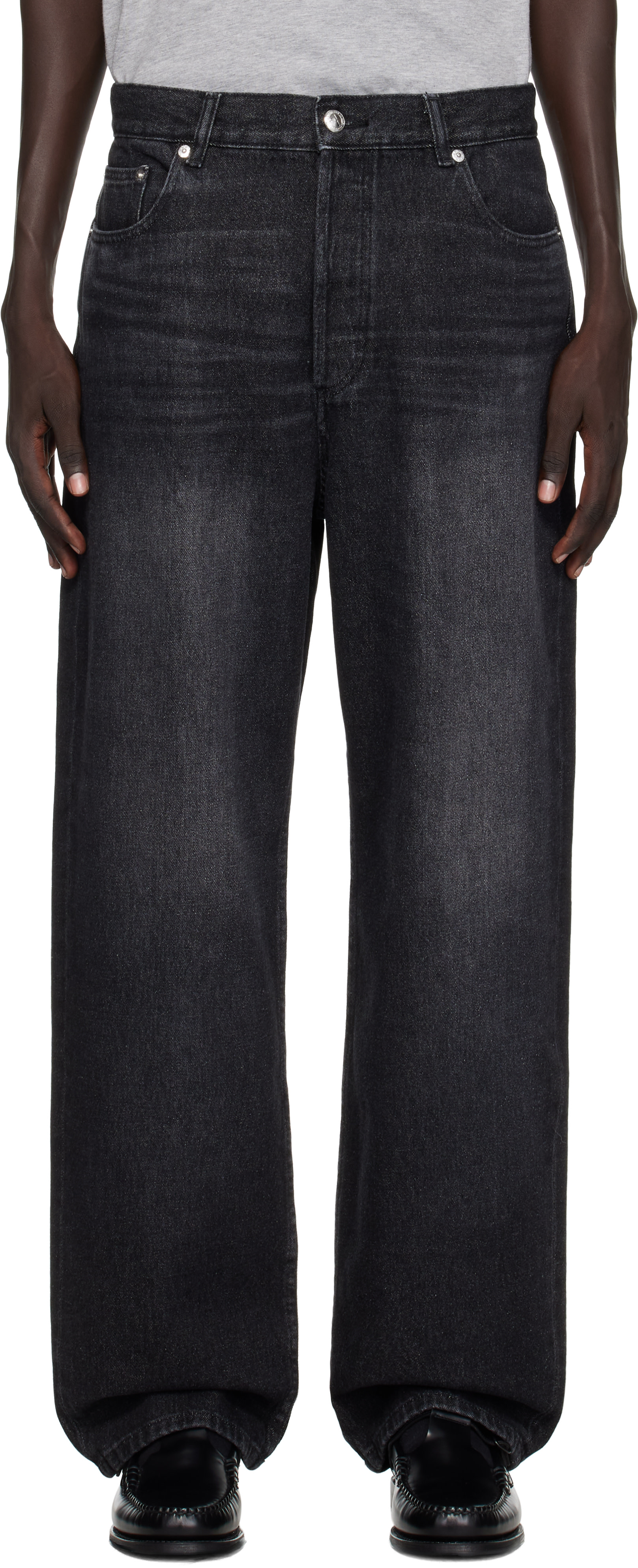A.P.C. ブラックデニム 30 A.P.C.: ブラック Solal ジーンズ | SSENSE 日本