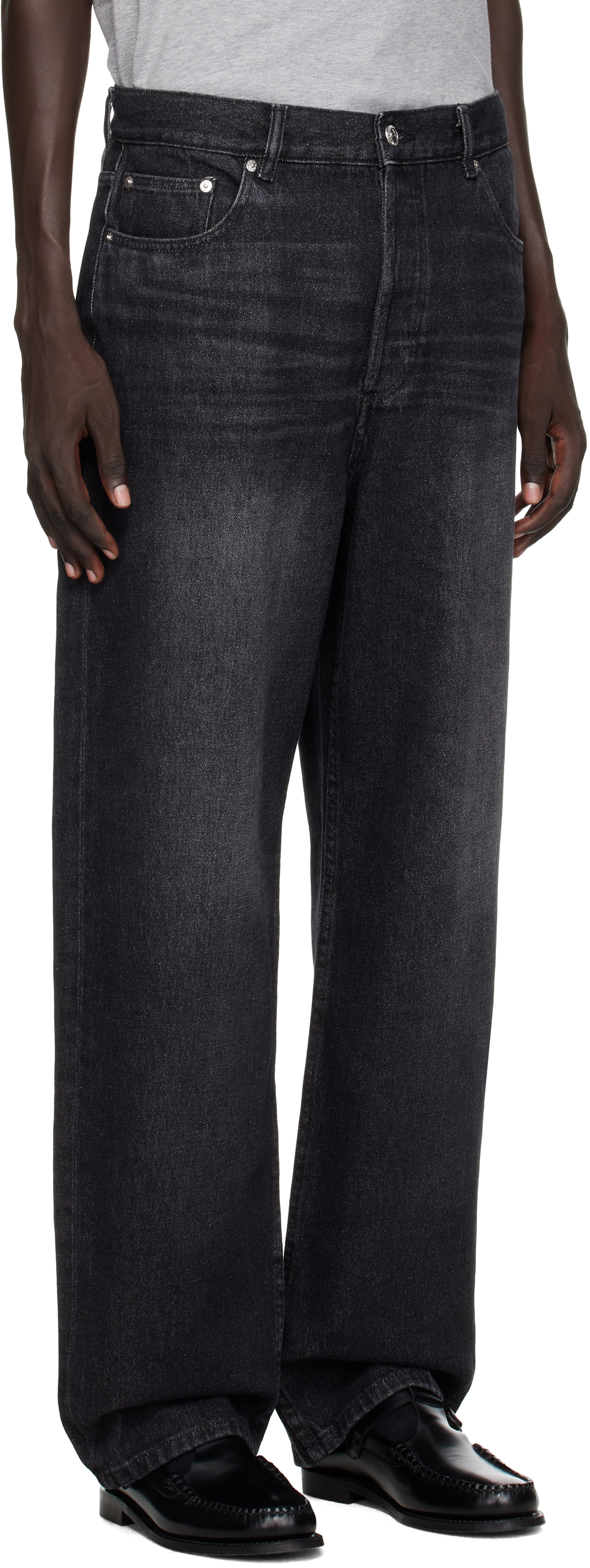 A.P.C. ブラックデニム 30 A.P.C.: ブラック Solal ジーンズ | SSENSE 日本