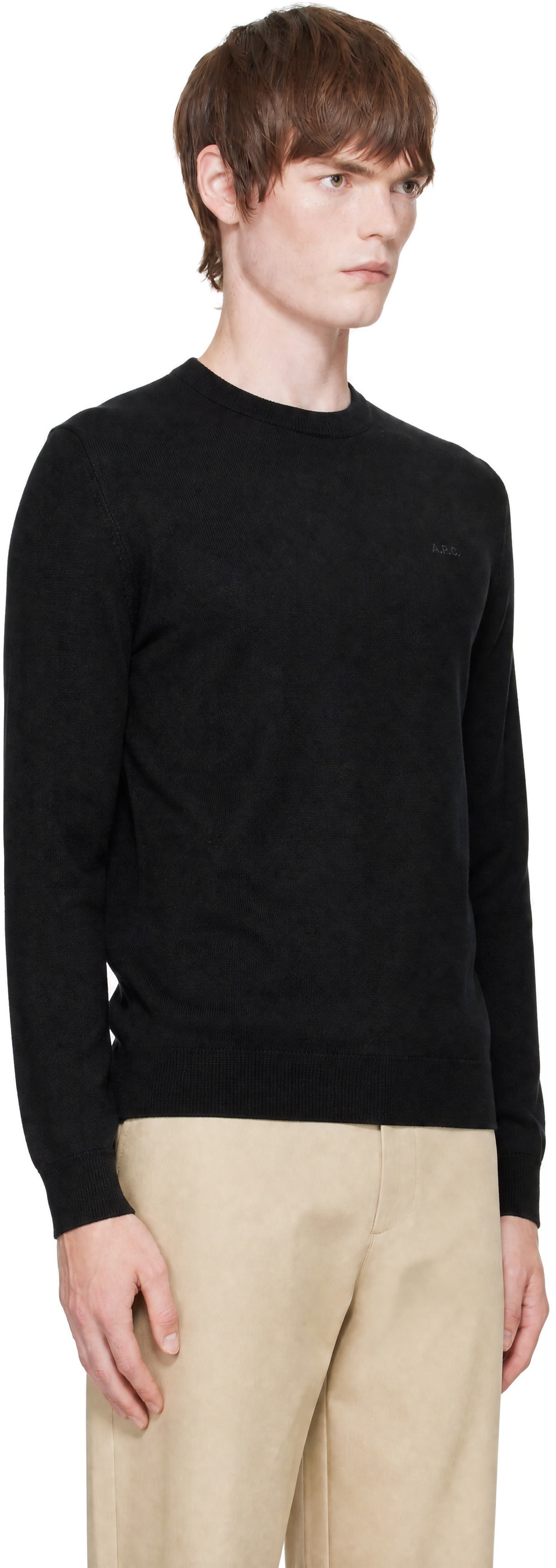 A.P.C. - Black Matt Logo Sweater