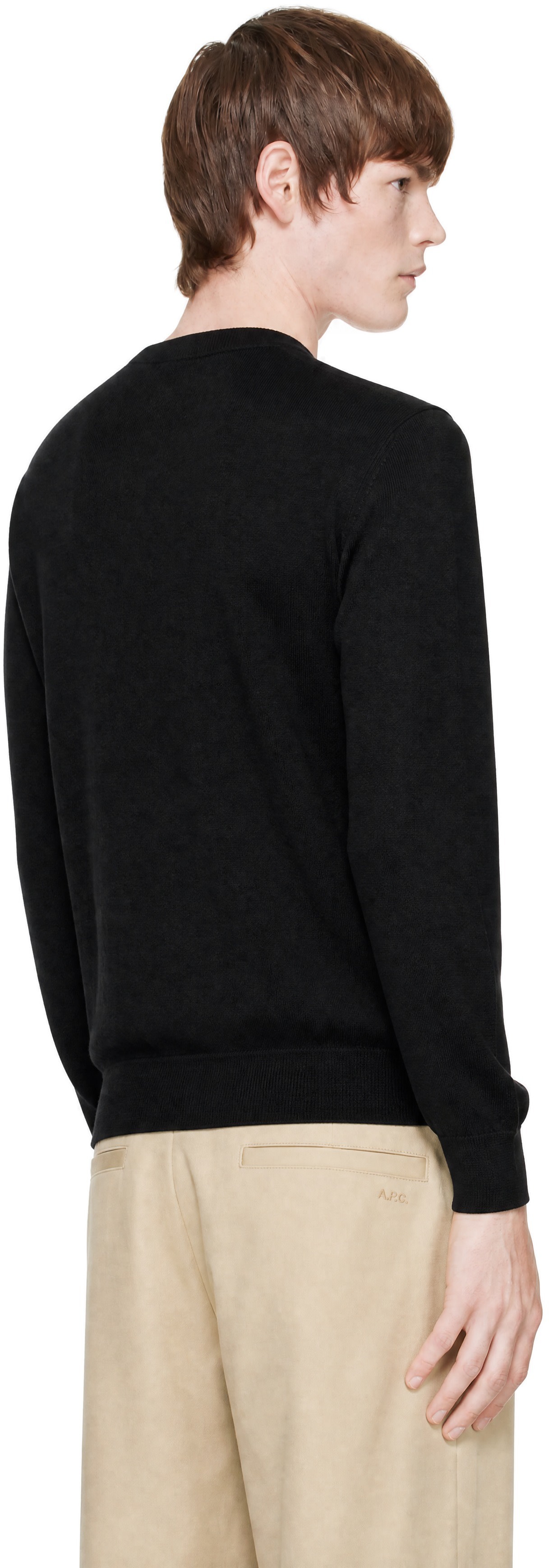 A.P.C. - Pull Matt noir à logo