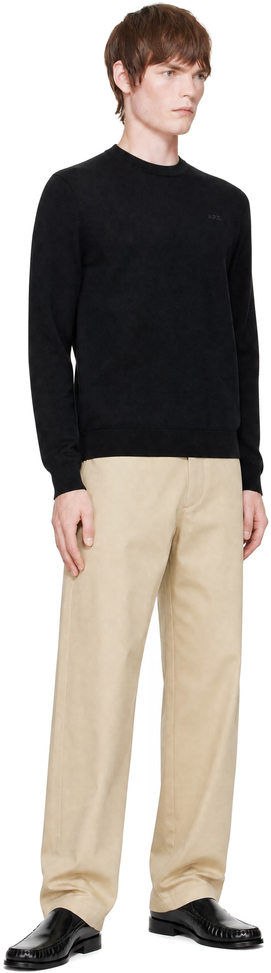 A.P.C. - Black Matt Logo Sweater