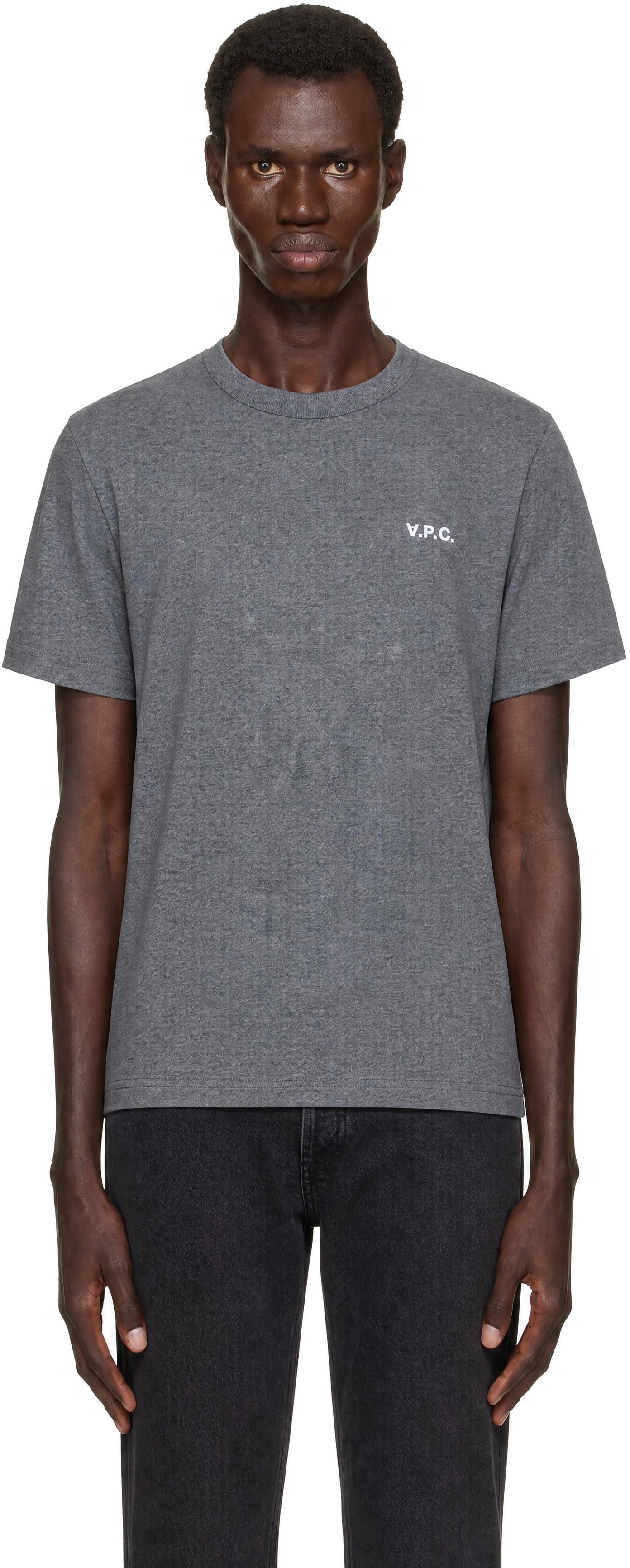 A.P.C. - Gray Boxy Petit 'VPC' T-shirt
