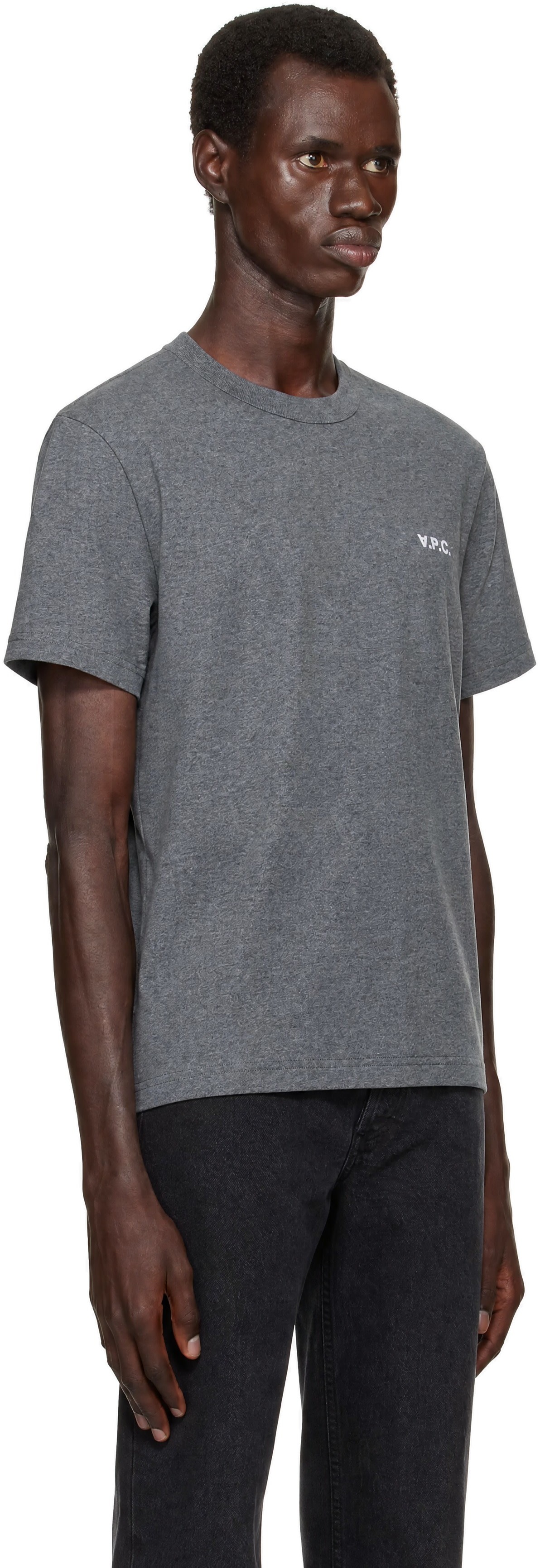 A.P.C. - Gray Boxy Petit 'VPC' T-shirt