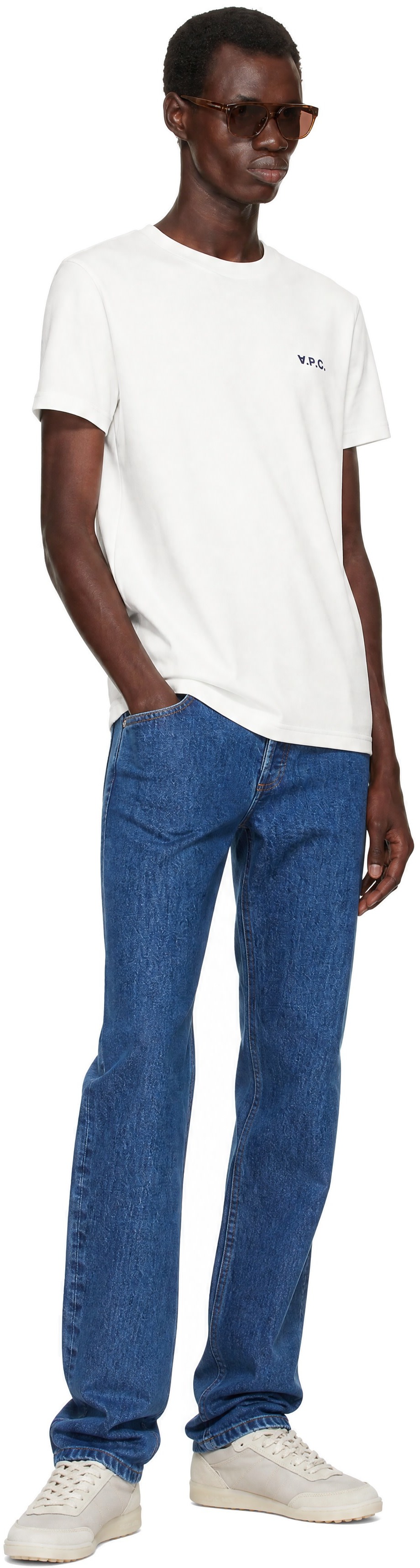 A.P.C. - White Boxy Petit 'VPC' T-shirt