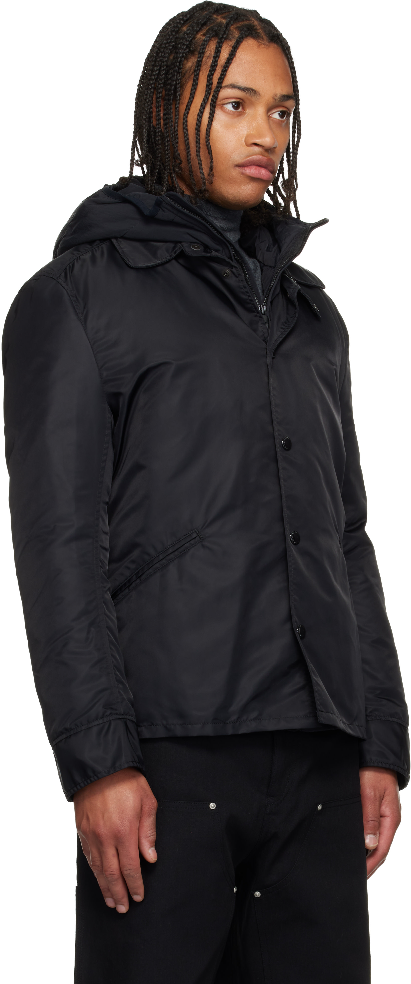 Junya Watanabe: Black C.P. Company Edition Down Jacket | SSENSE