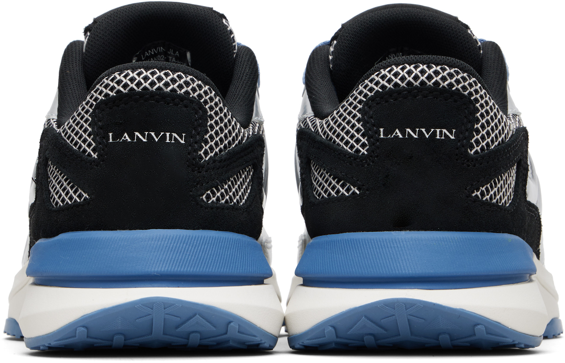 Lanvin - Baskets JLA argenté et noir