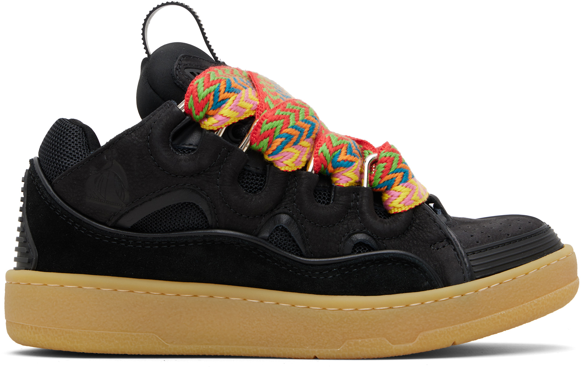 Lanvin - Baskets Curb noires en cuir