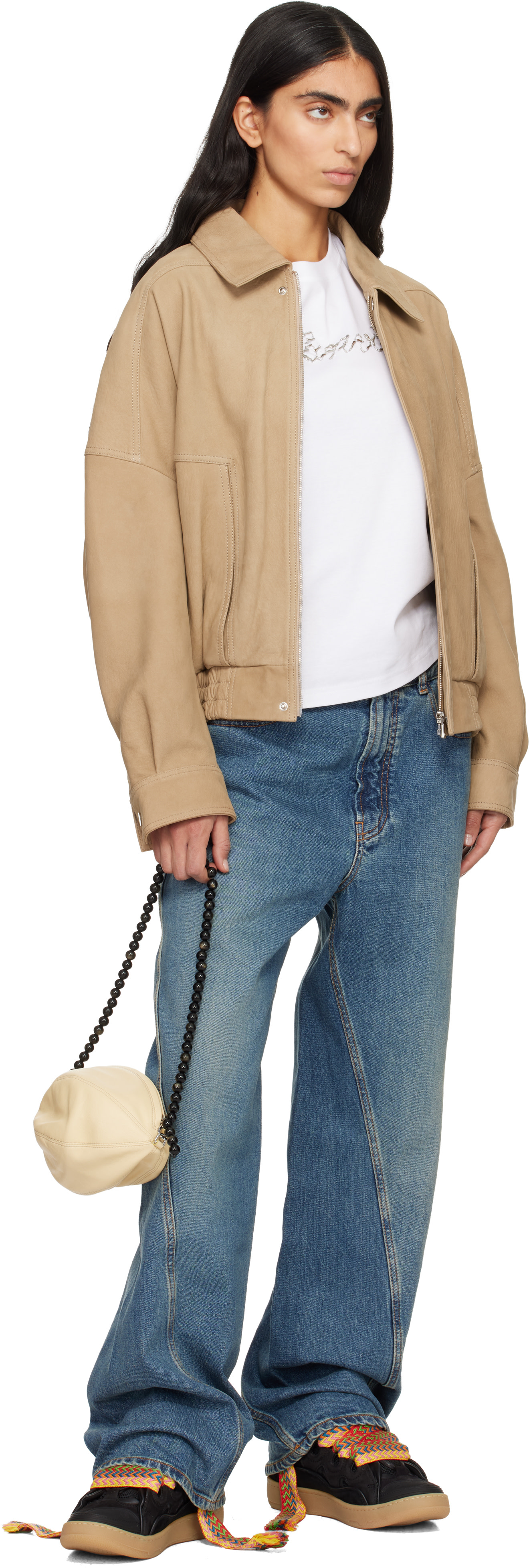 Lanvin - Baskets Curb noires en cuir