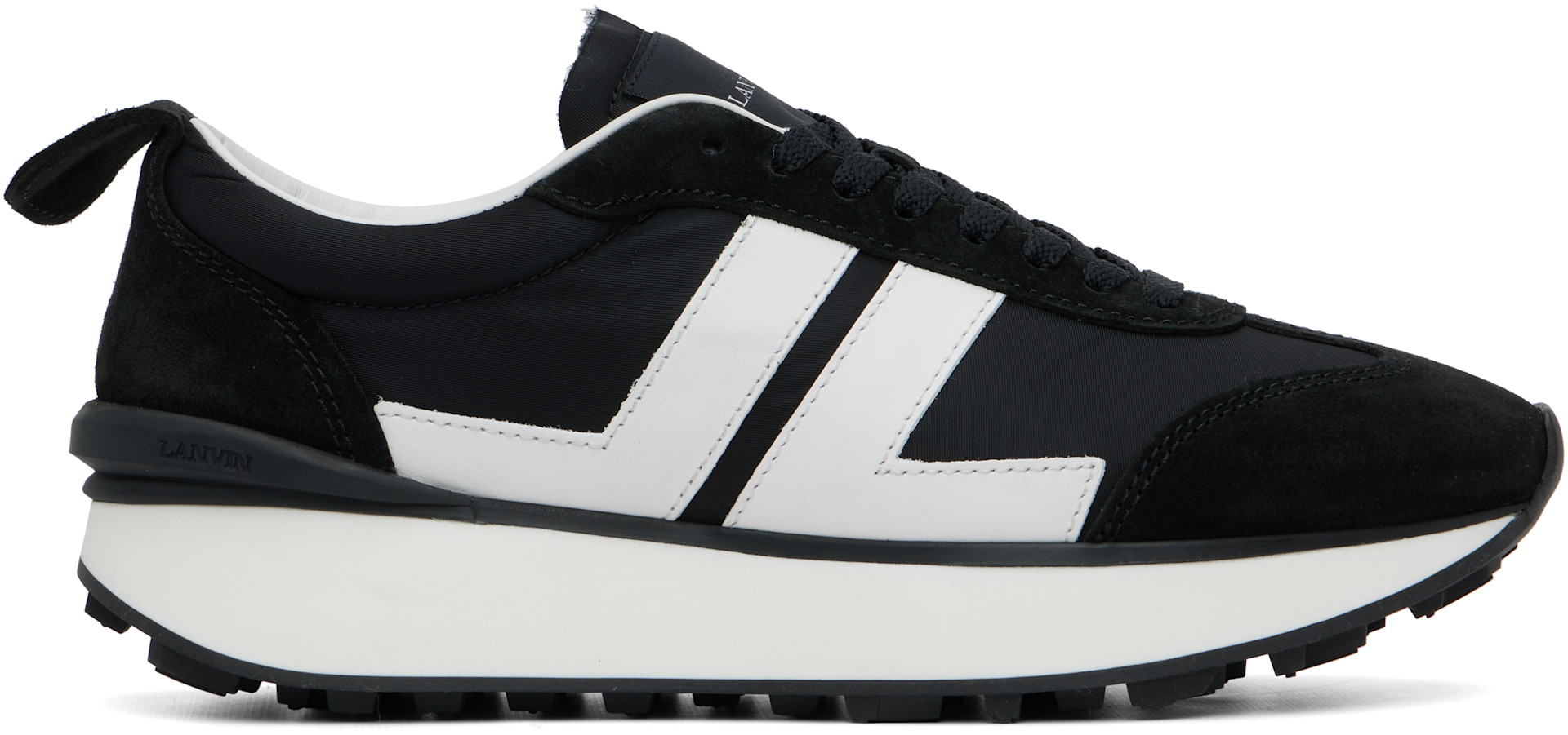 Lanvin - Black Bumpr Nylon Sneakers