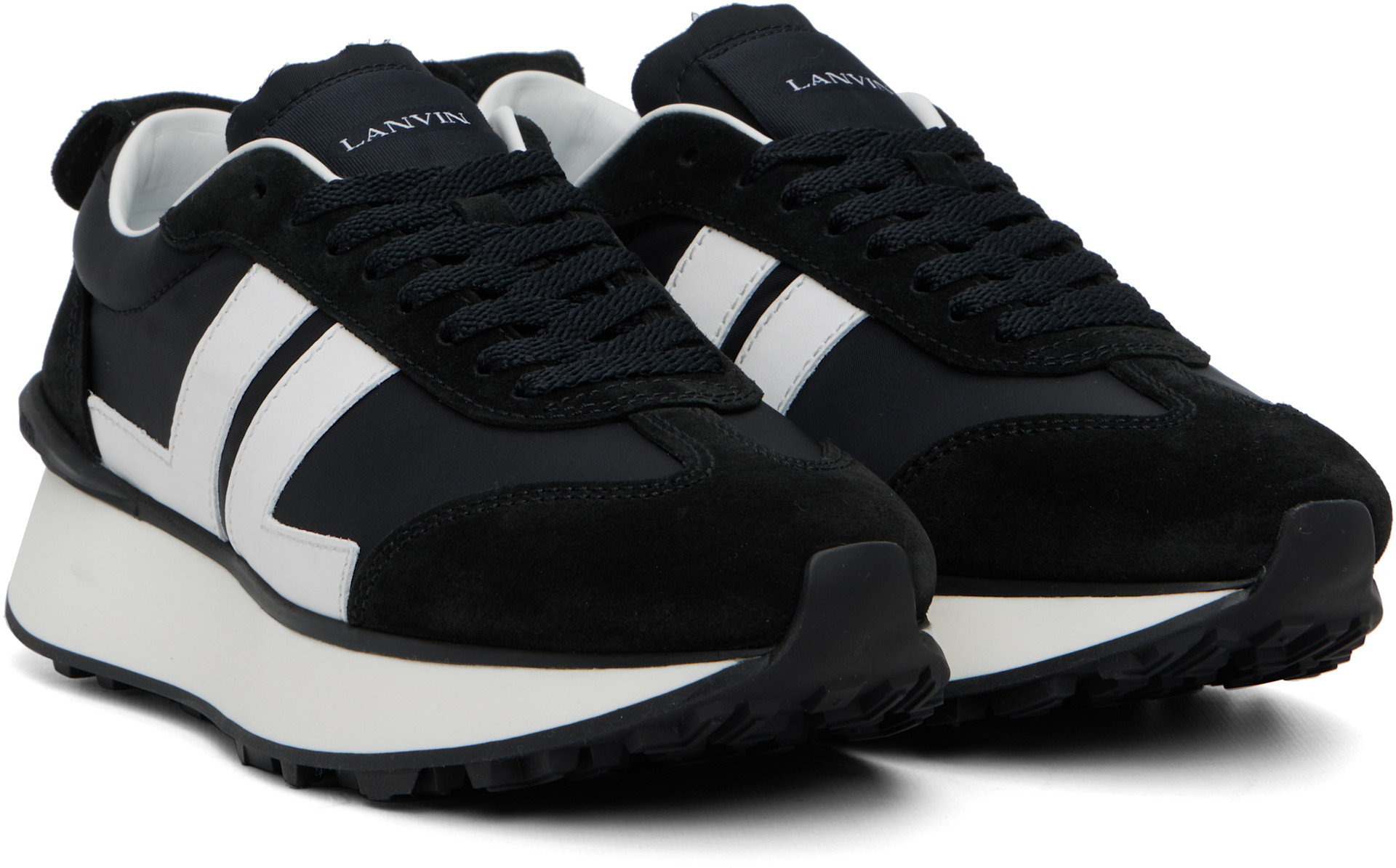 Lanvin - Black Bumpr Nylon Sneakers