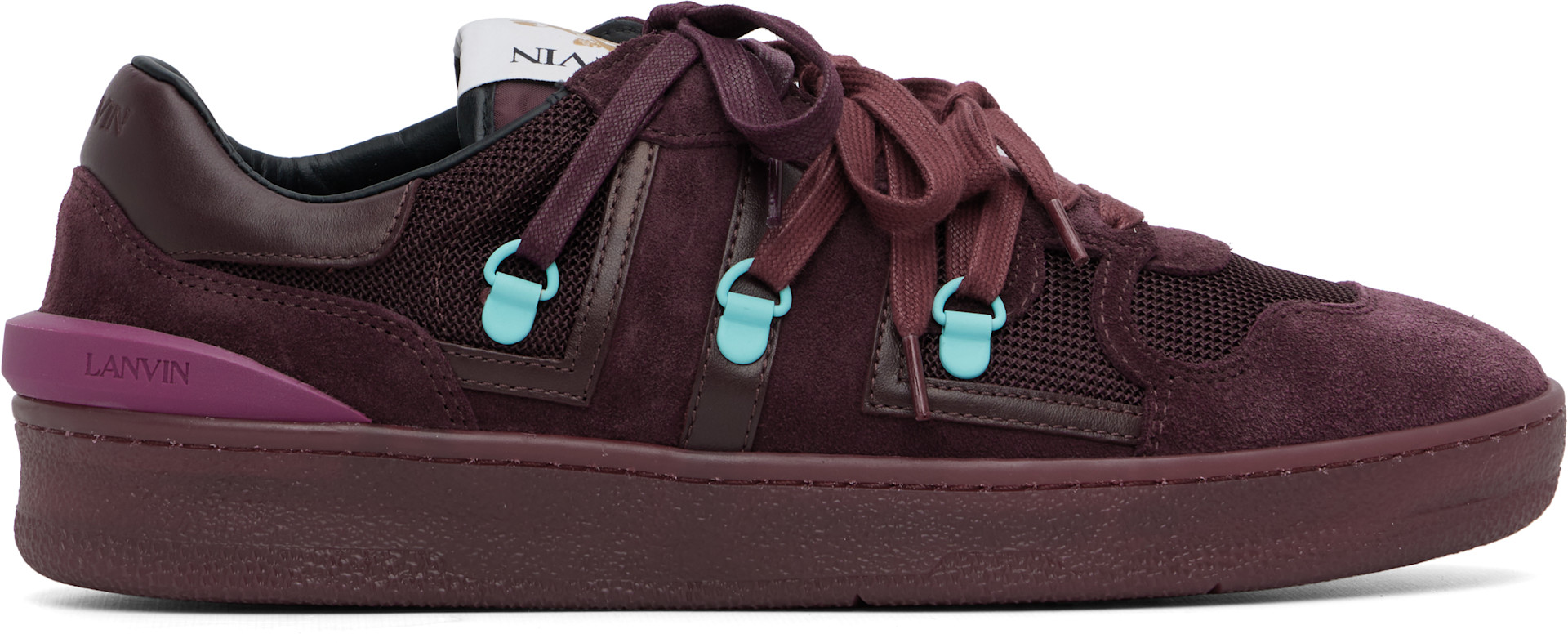 Lanvin - Baskets Clay bourgogne