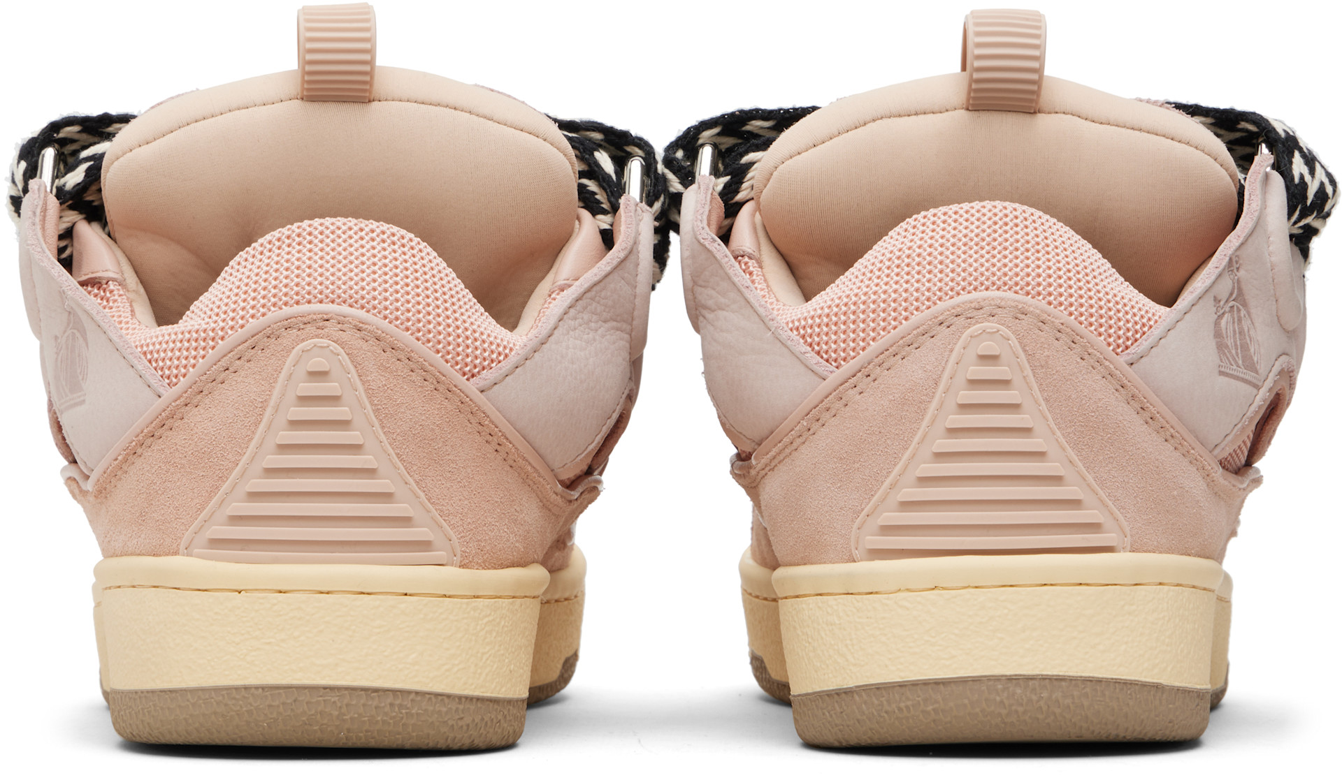 Lanvin - Pink Leather Curb Sneakers