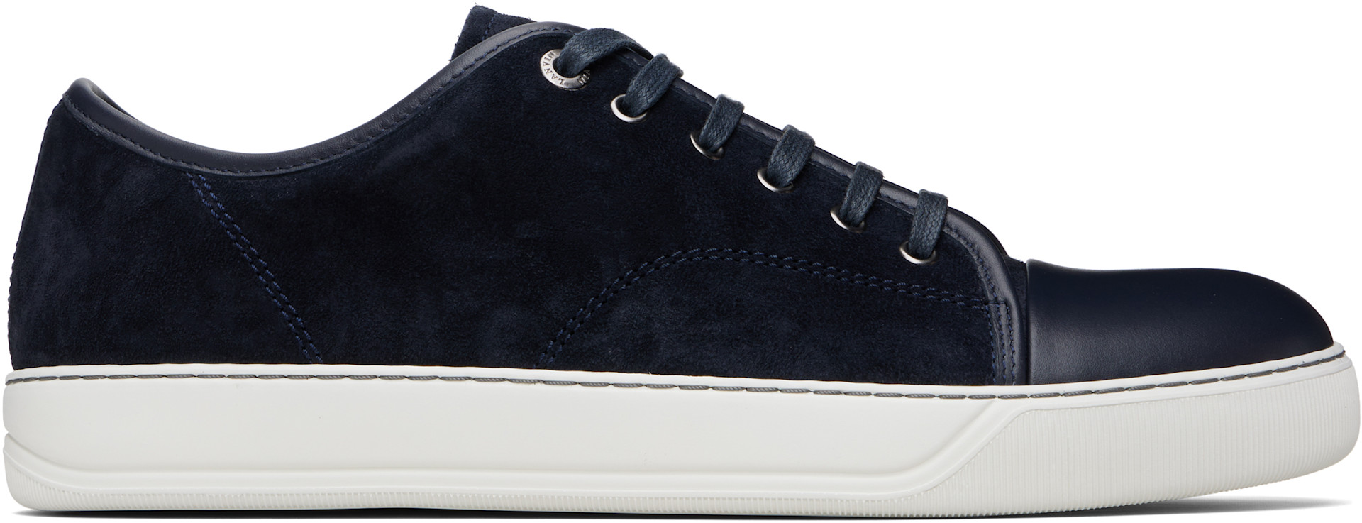 Lanvin - ネイビー DBB1 レザー&スエード スニーカー