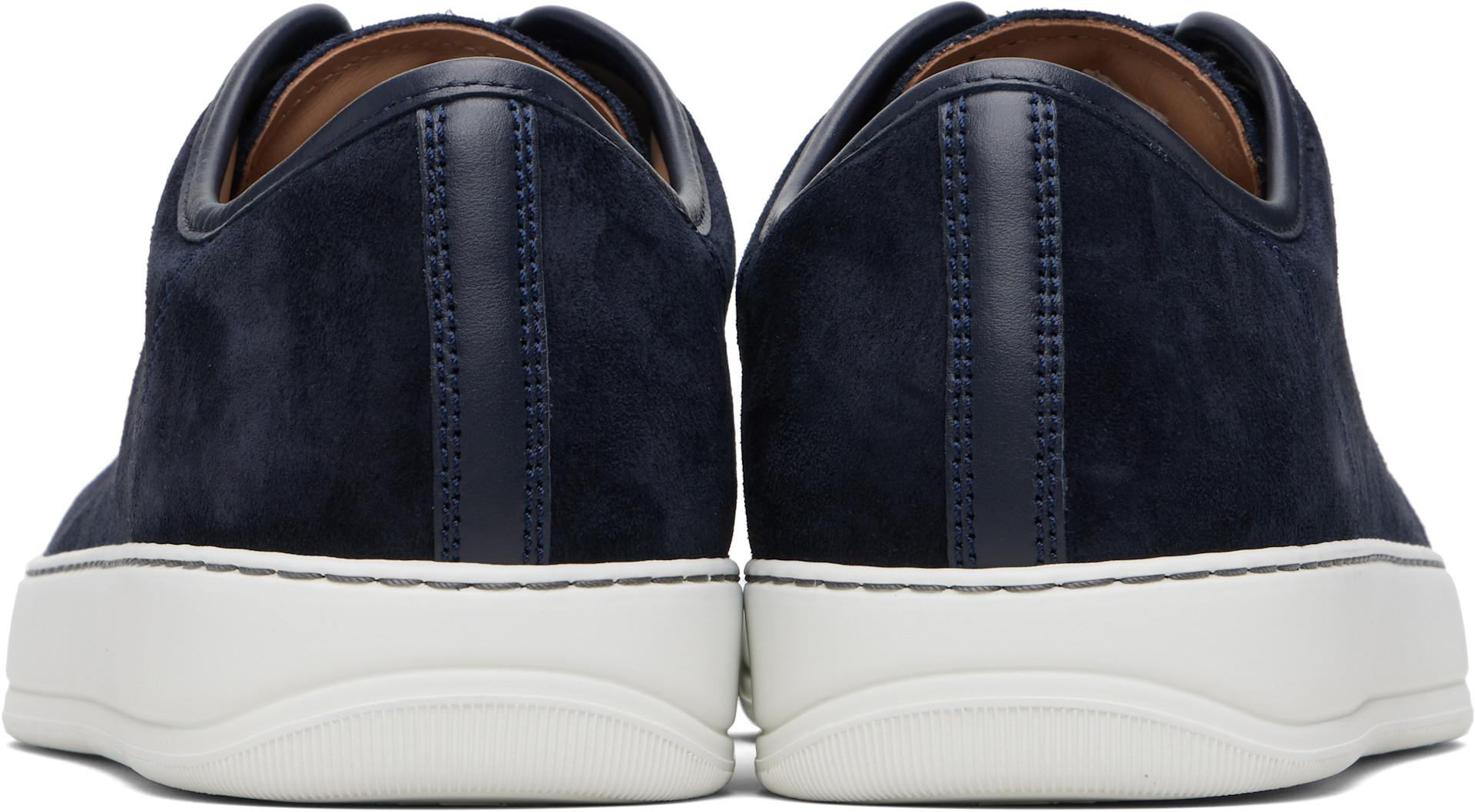 Lanvin - ネイビー DBB1 レザー&スエード スニーカー