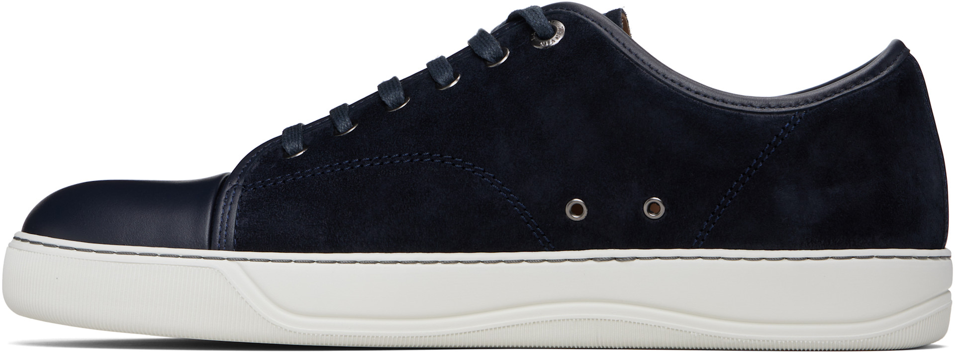 Lanvin - ネイビー DBB1 レザー&スエード スニーカー