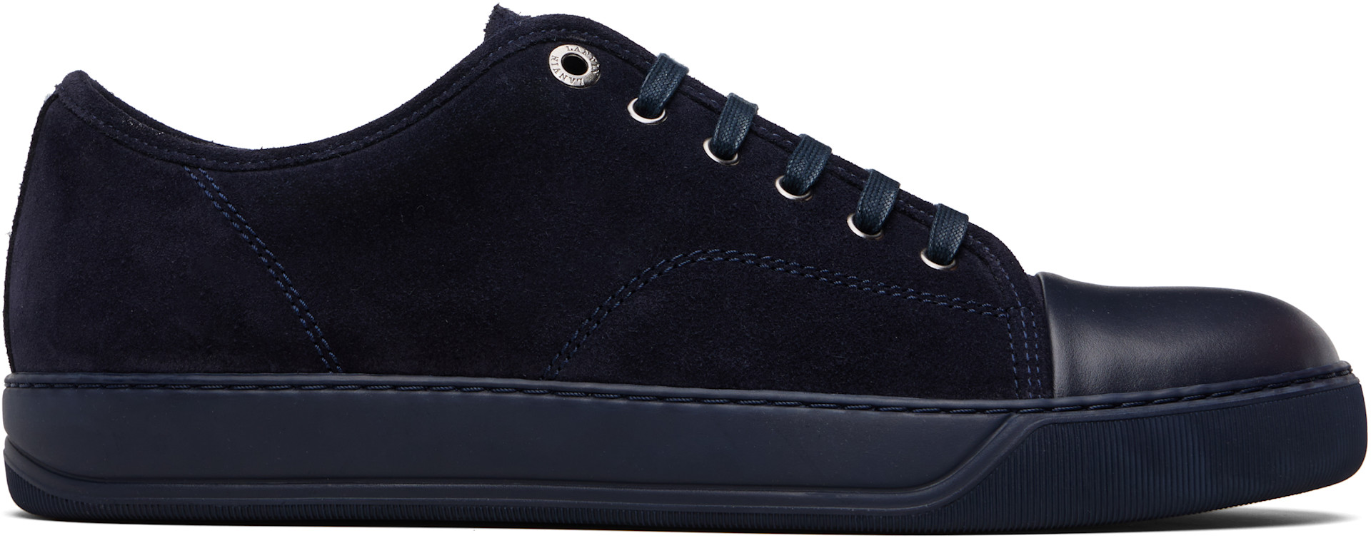 Lanvin - ネイビー DBB1 レザー&スエード スニーカー