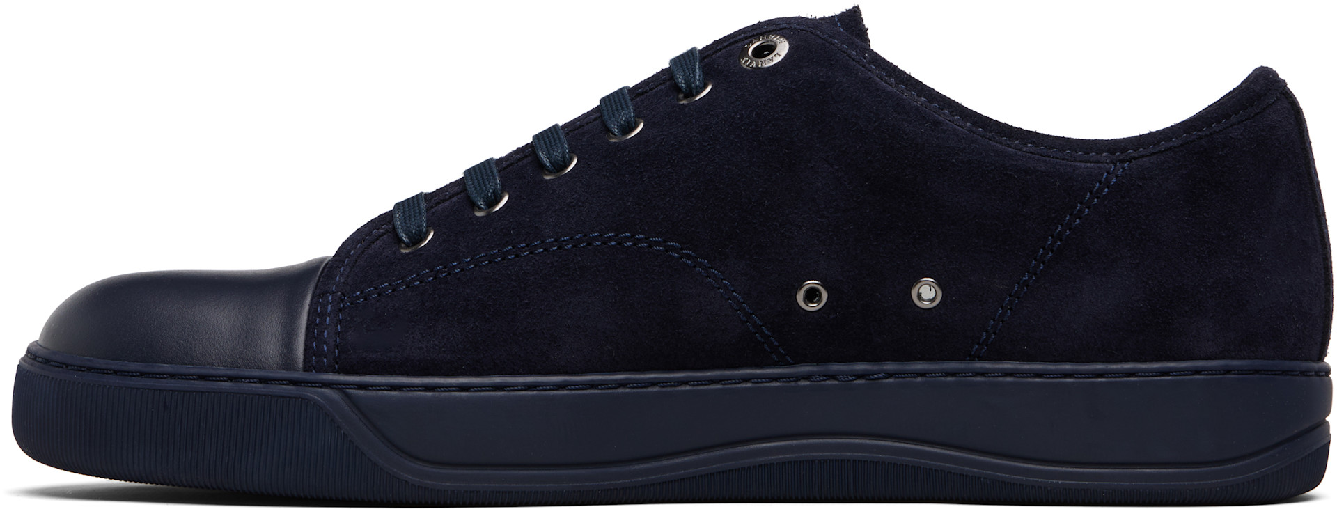 Lanvin - ネイビー DBB1 レザー&スエード スニーカー