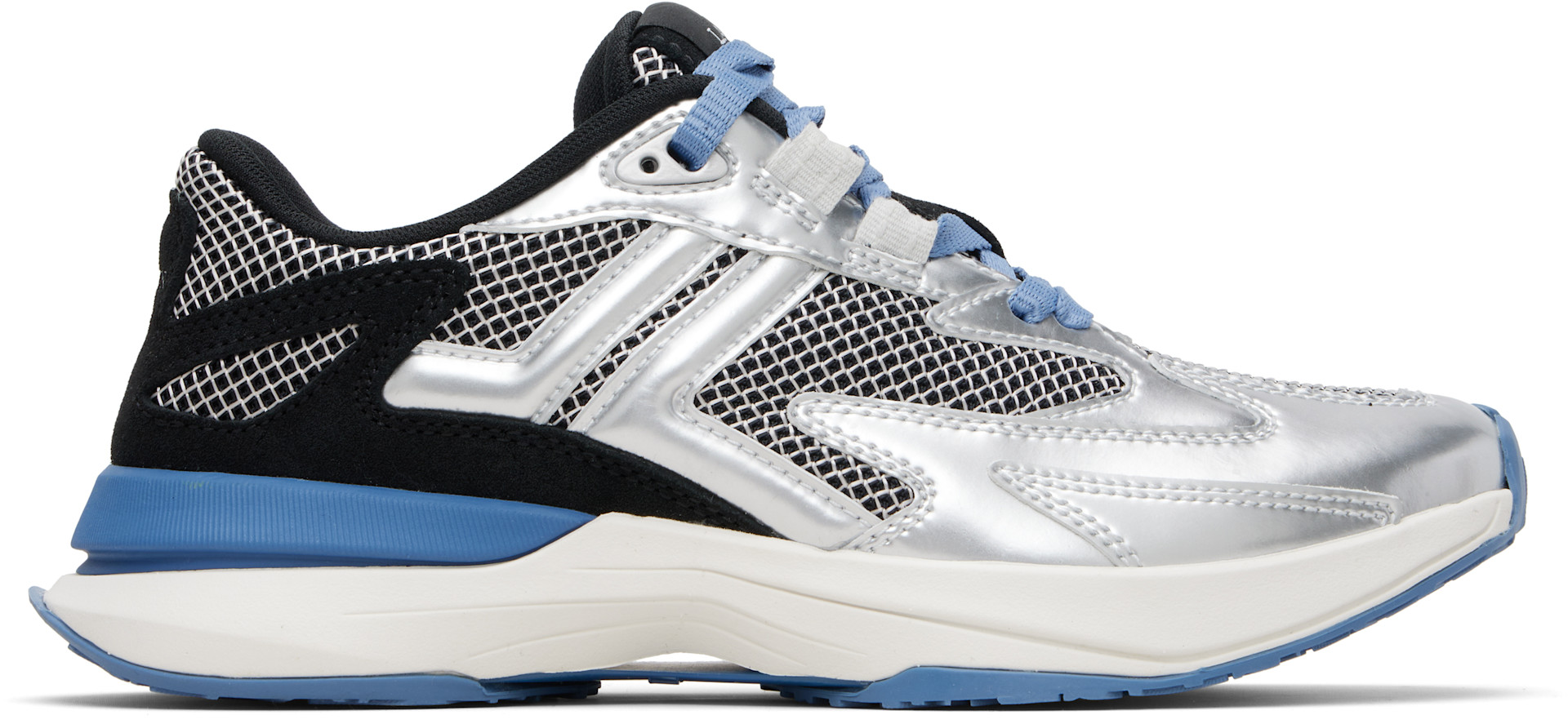 Lanvin - Baskets JLA argenté et noir