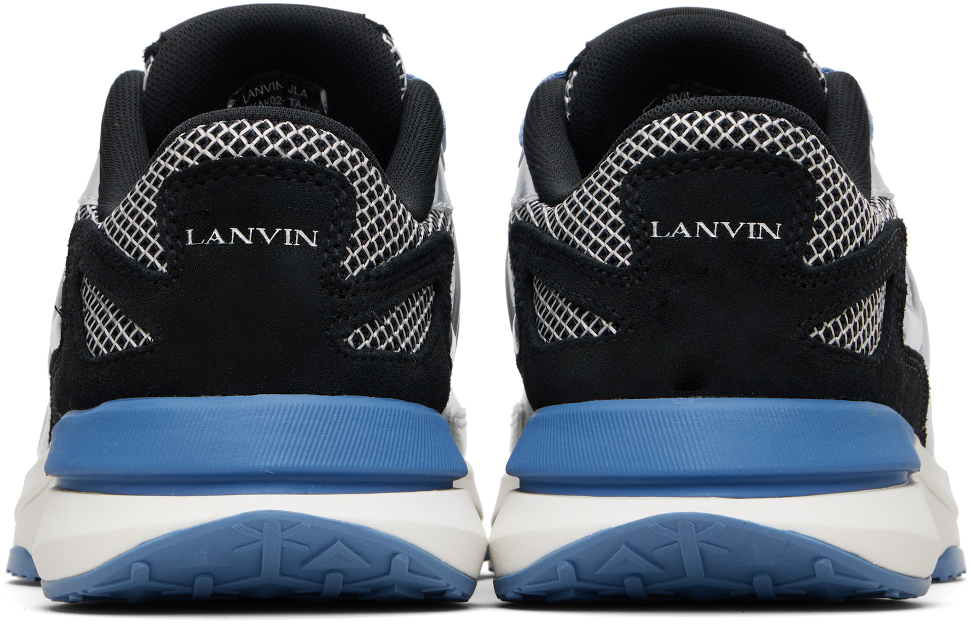 Lanvin - Baskets JLA argenté et noir