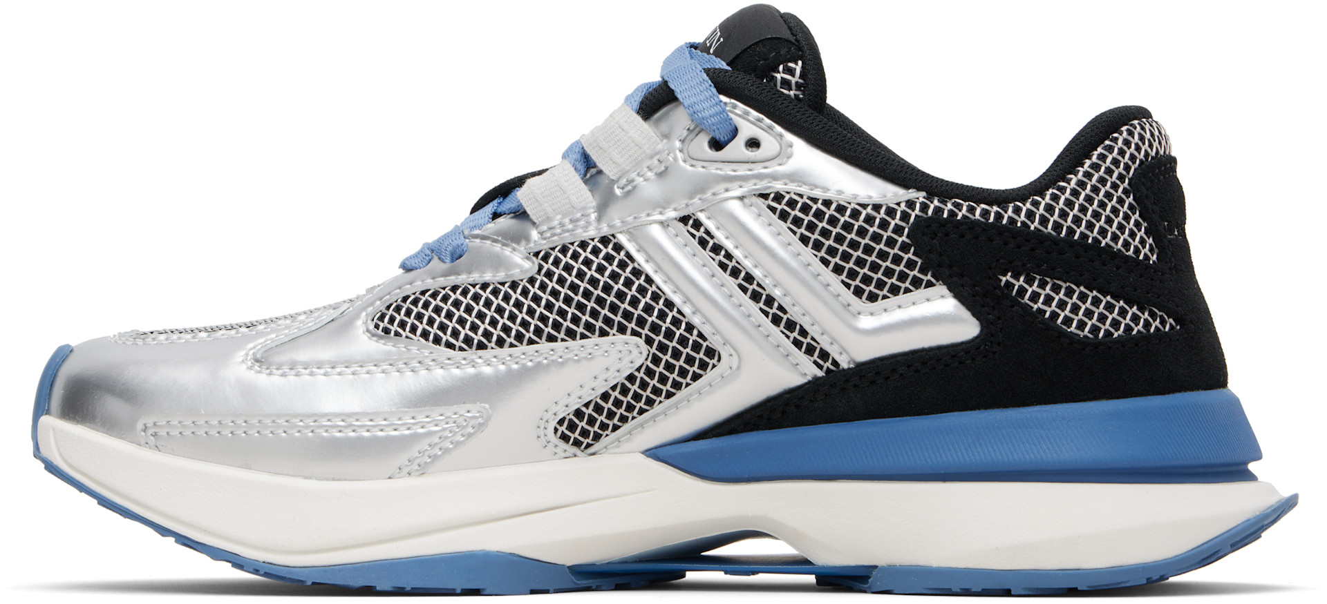 Lanvin - Baskets JLA argenté et noir