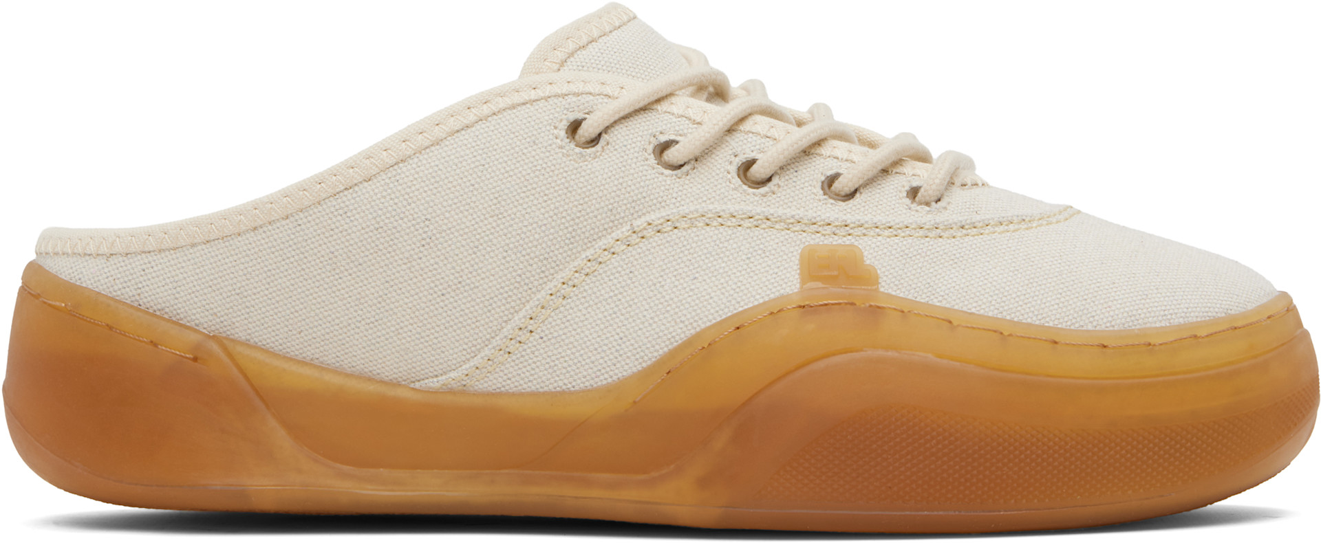 ERL - Baskets de style mule Camino blanc cassé