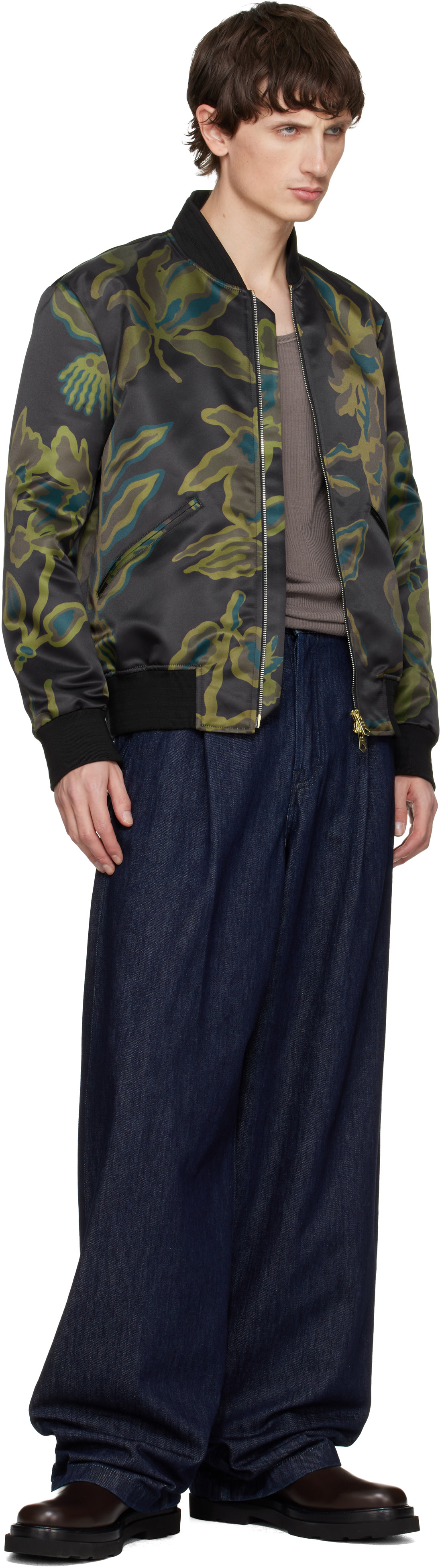 Paul Smith - 브라운 가죽 비어드 첼시 부츠