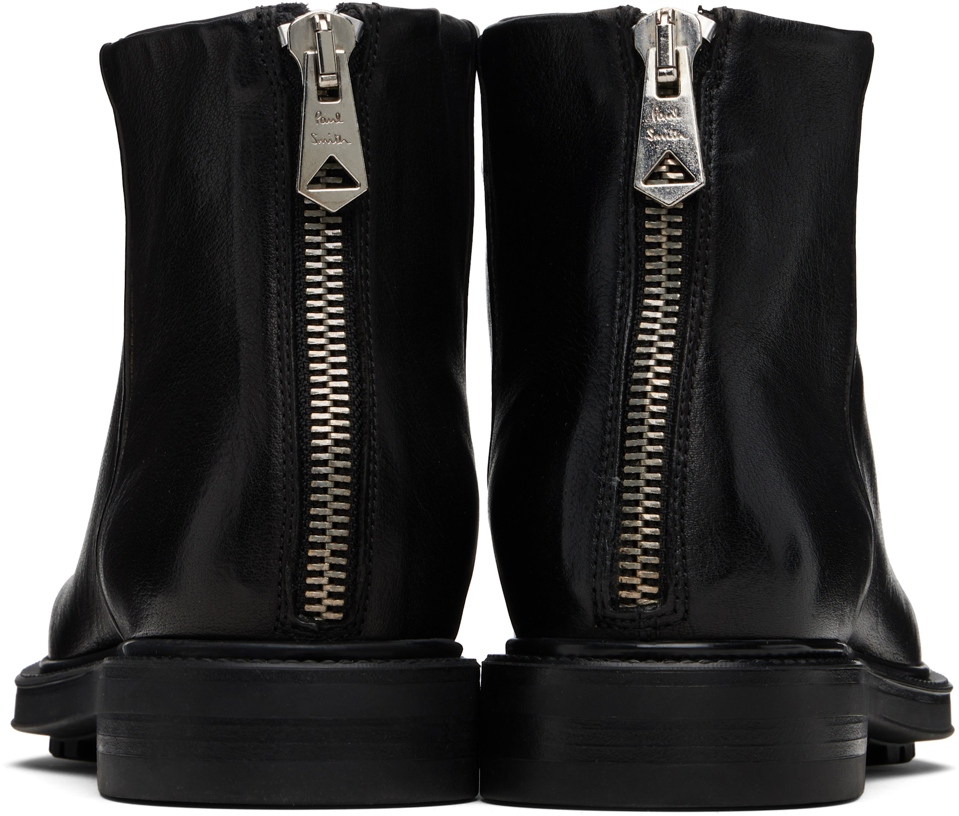 Paul Smith: Black Leather Nik Boots | SSENSE