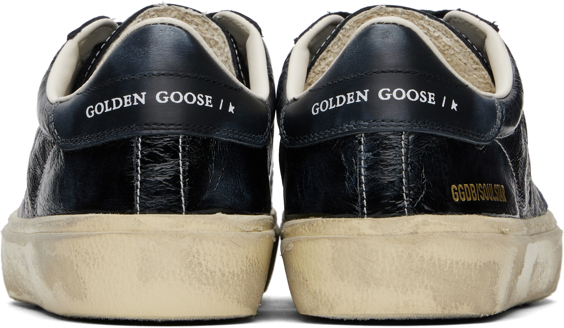 Golden Goose: ブラック Soul Star スニーカー | SSENSE 日本