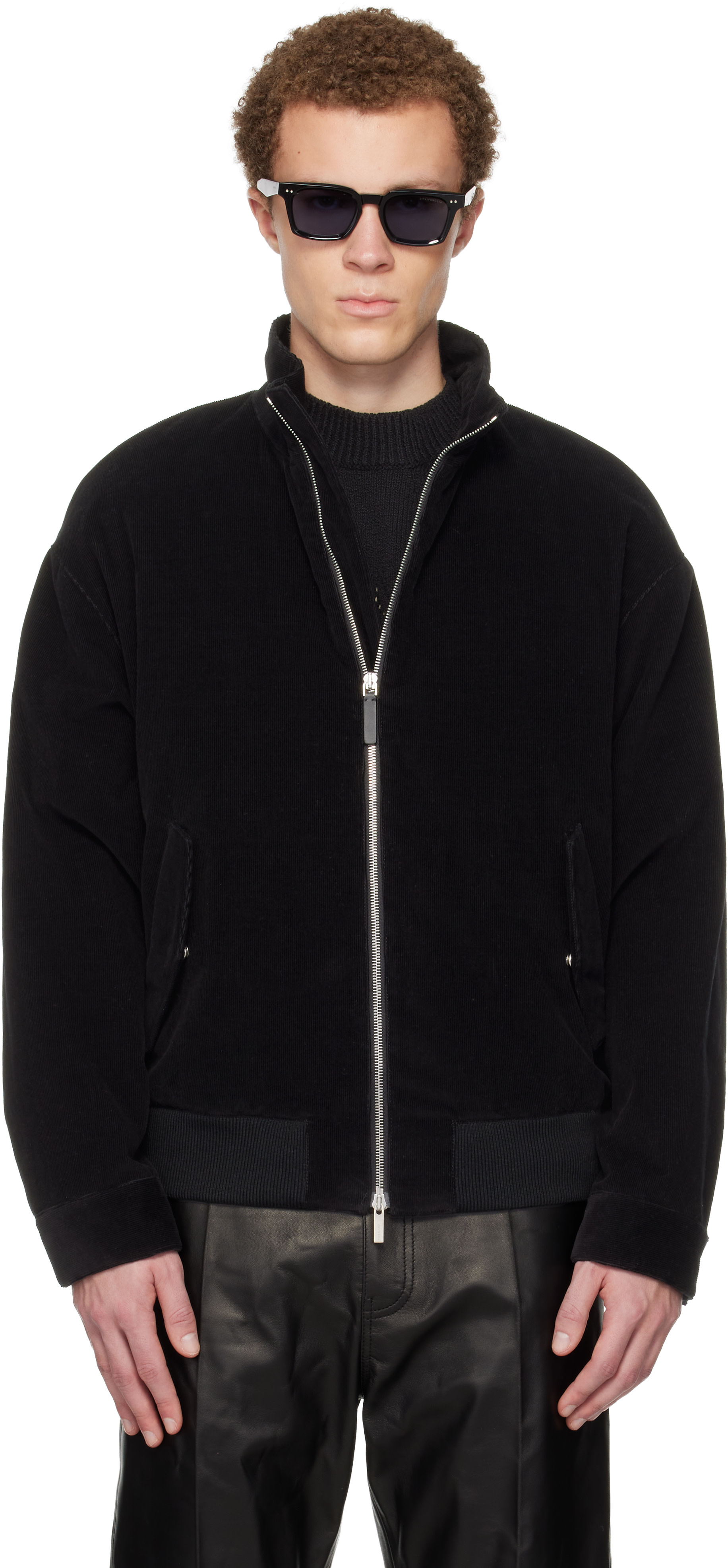 Ferragamo: Black Insulated Jacket | SSENSE Austria