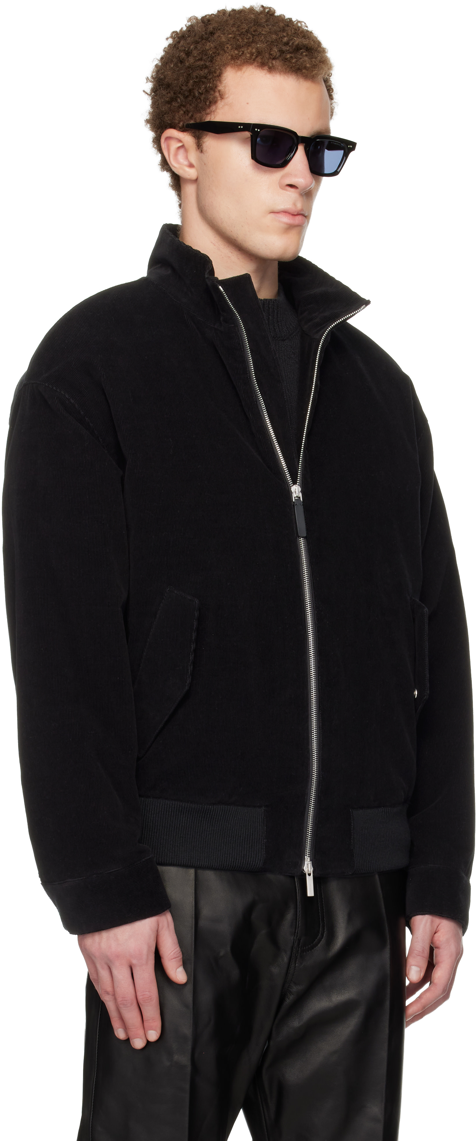 Ferragamo: Black Insulated Jacket | SSENSE Austria