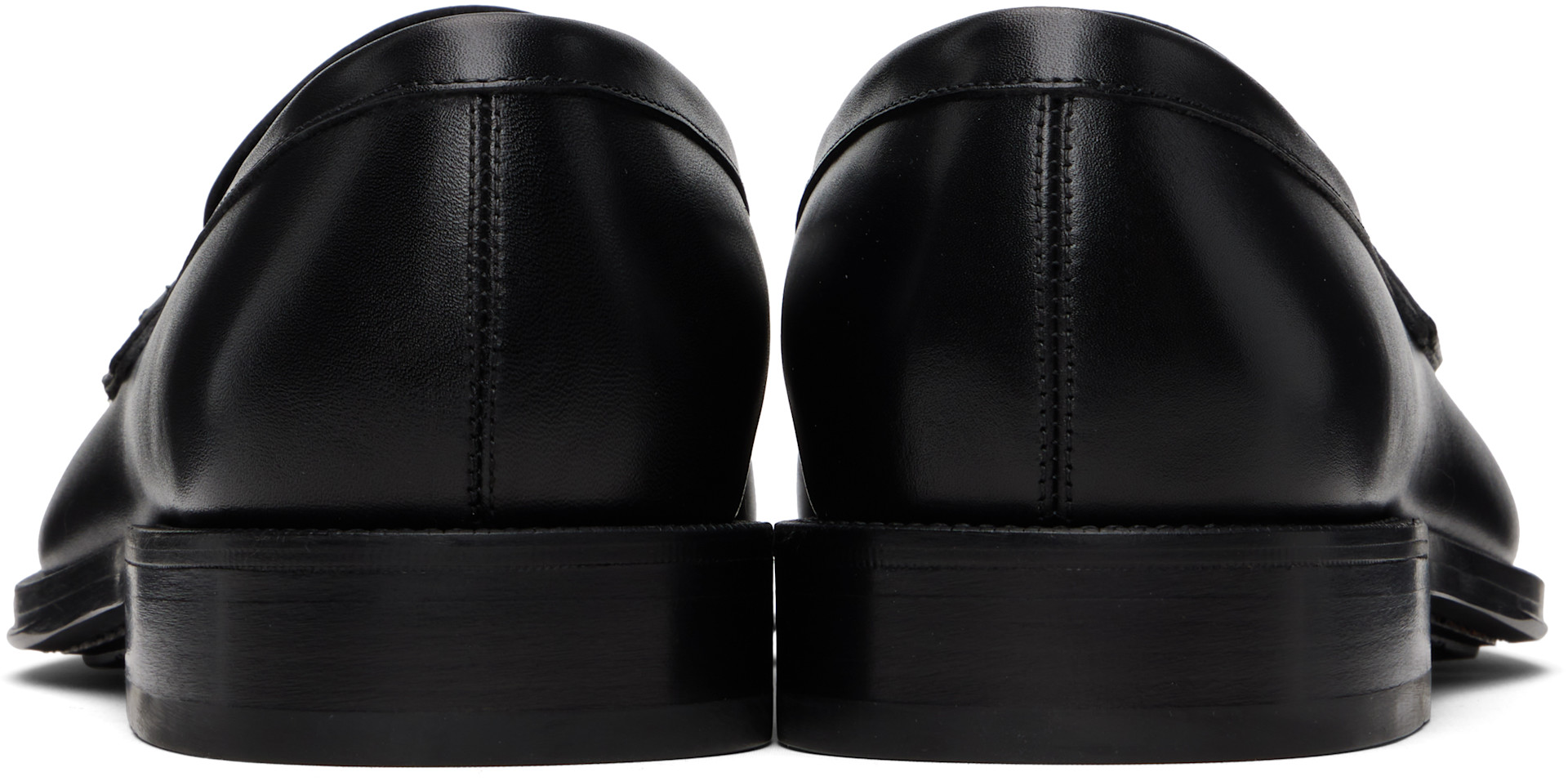 Ferragamo: ブラック Gancini Ornament ローファー | SSENSE 日本