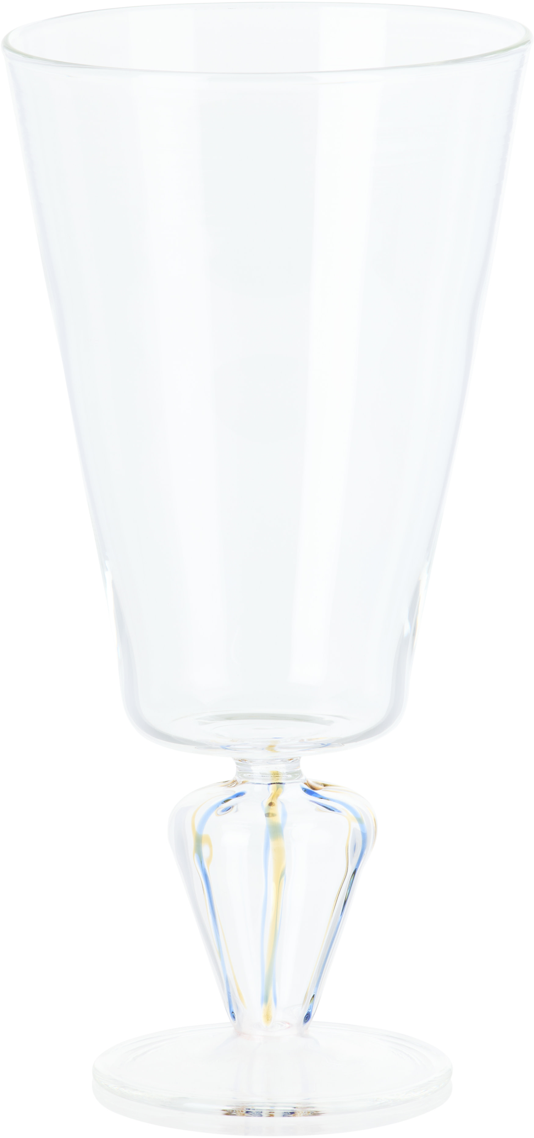 Gohar World - Vase Tangier jaune et bleu