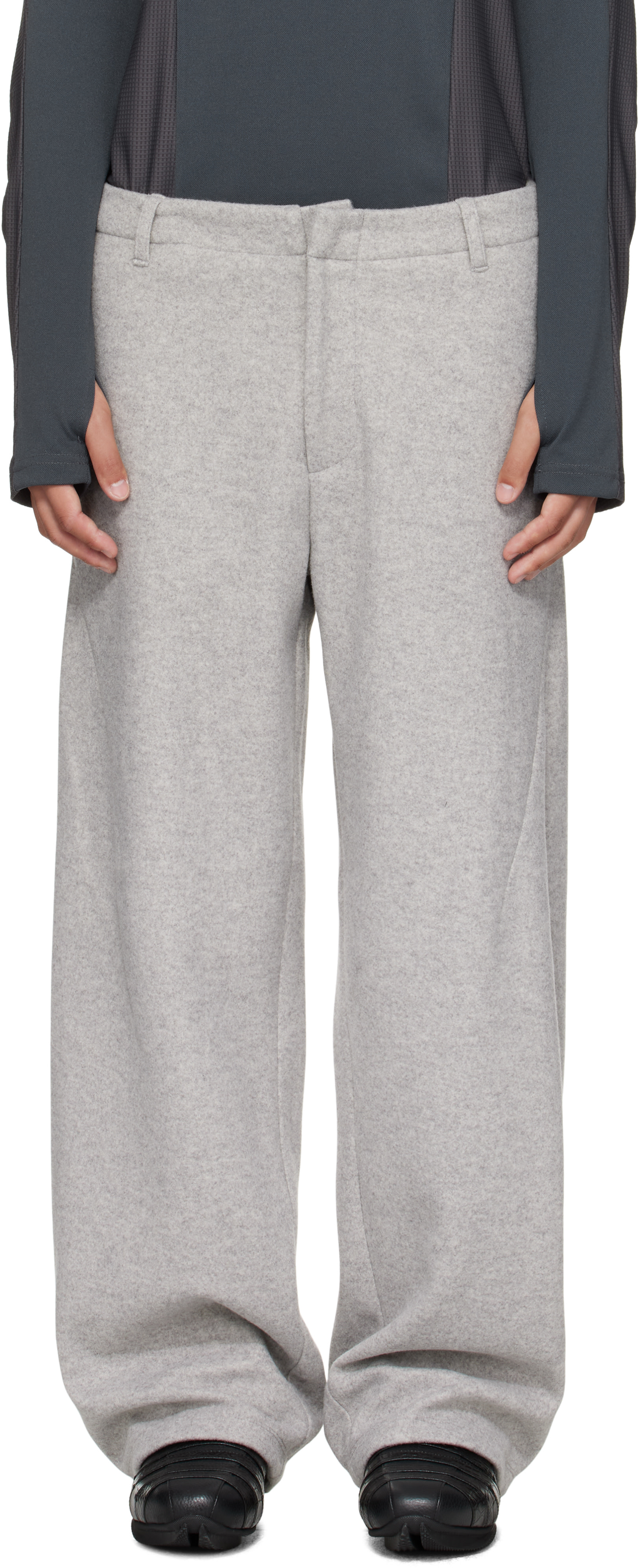 J EONGL I - Pantalon Cicada gris
