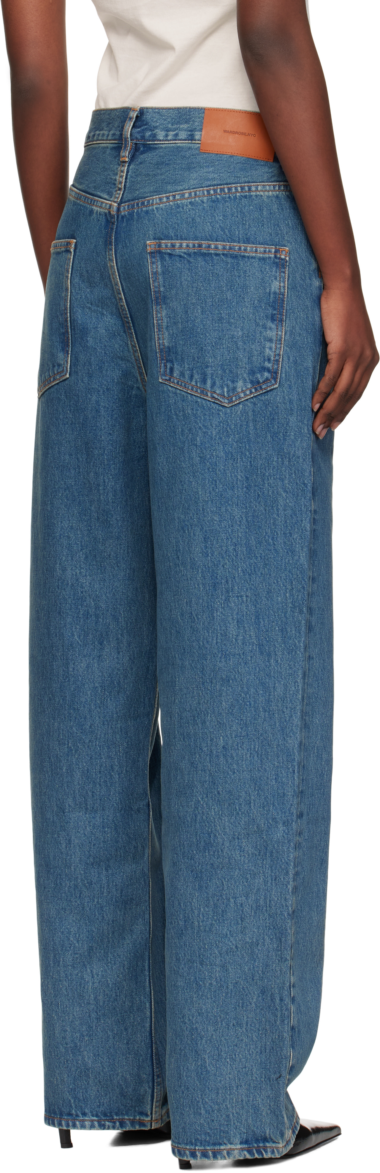 WARDROBE.NYC - Jean bleu à taille basse