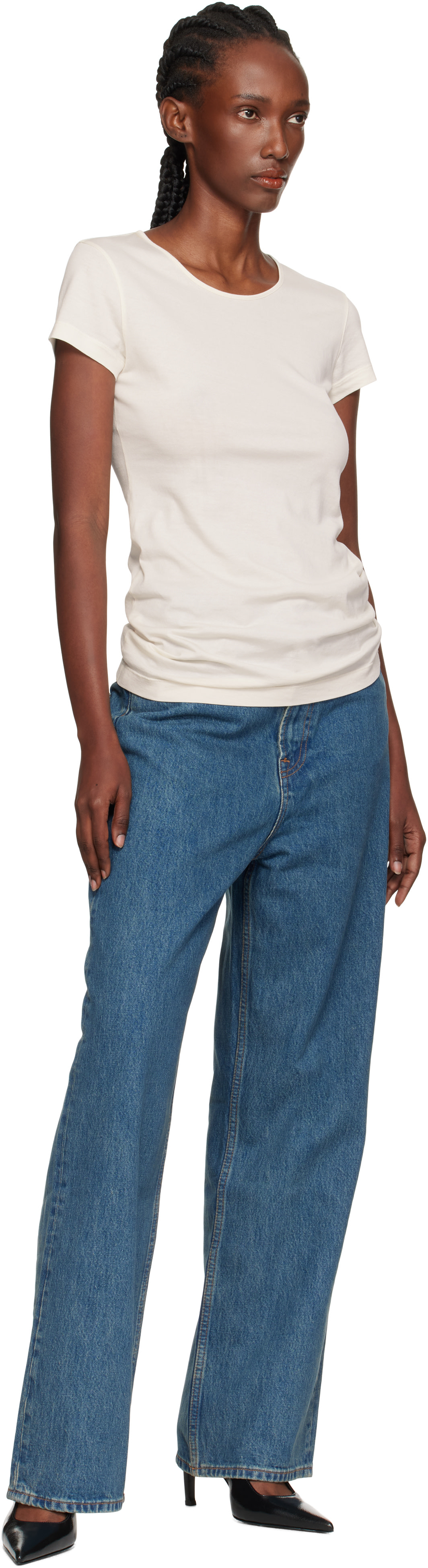 WARDROBE.NYC - Jean bleu à taille basse