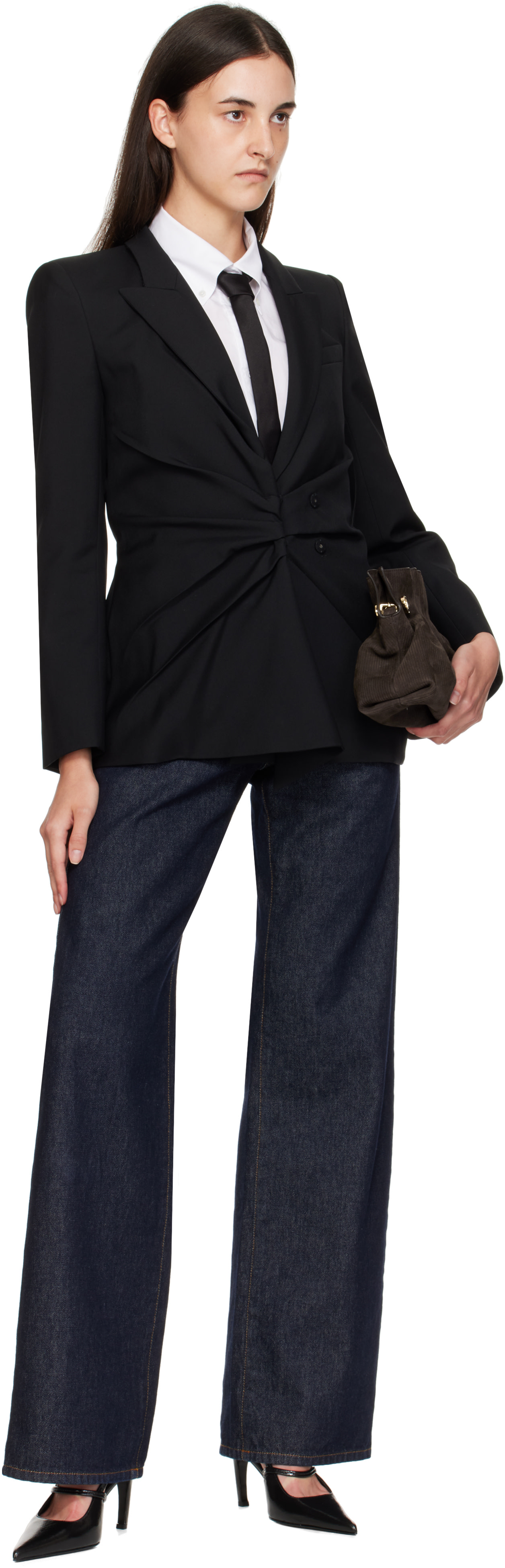 Givenchy - Cravate noire en soie