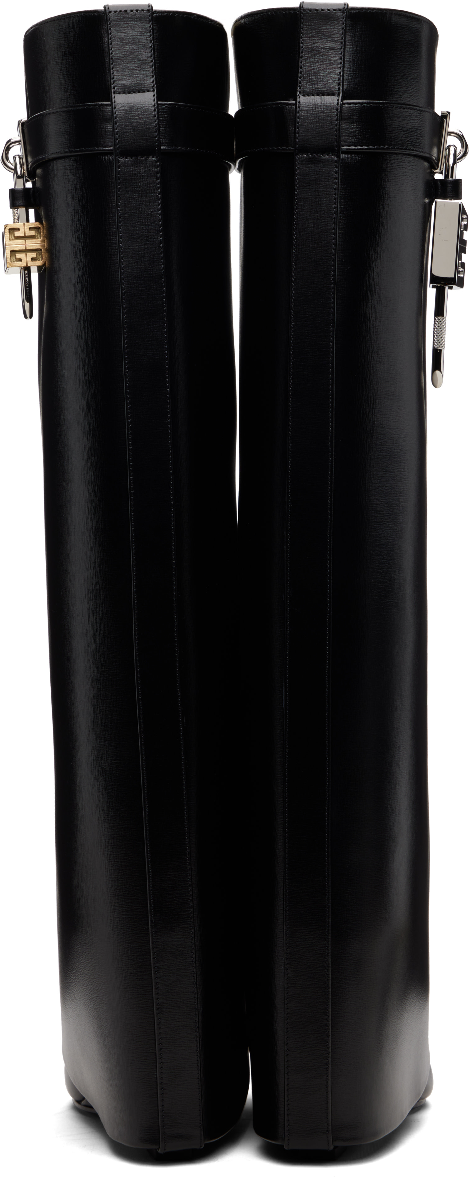 Givenchy: Black Shark Lock Tall Boots | SSENSE