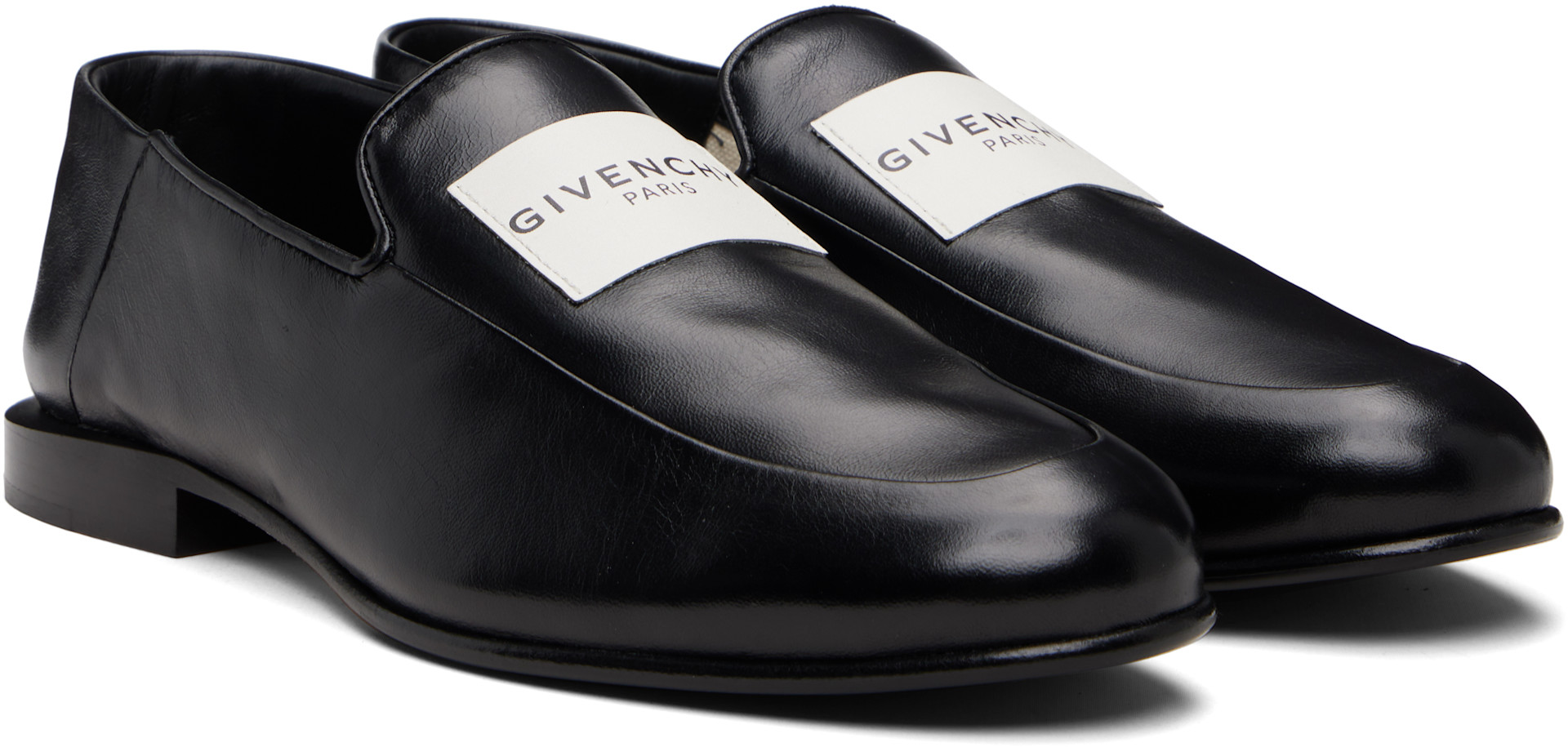 Givenchy - Flâneurs noirs à écusson à logo