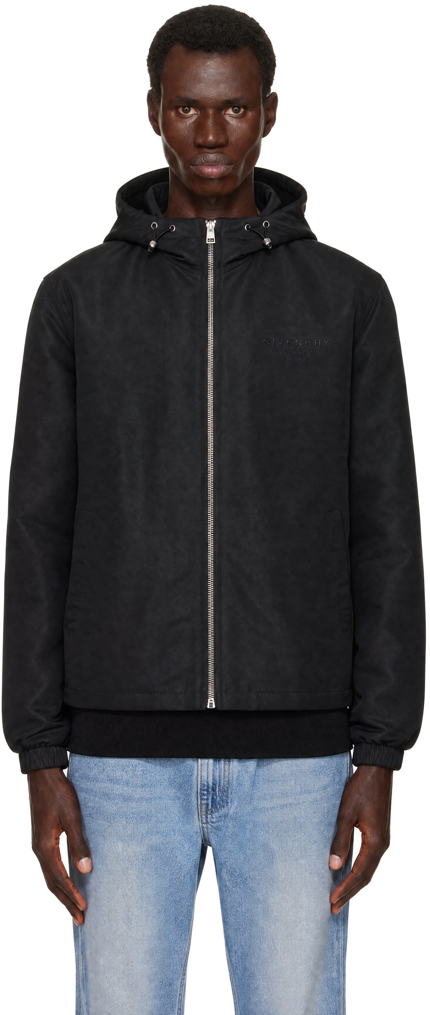 Givenchy - Black Polyfaille Windbreaker Jacket