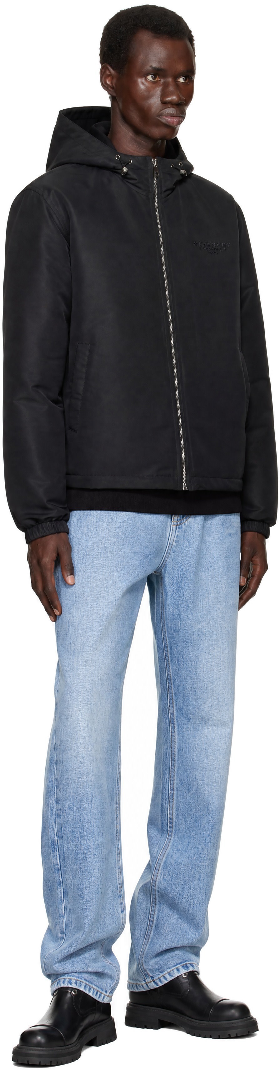 Givenchy - Black Polyfaille Windbreaker Jacket