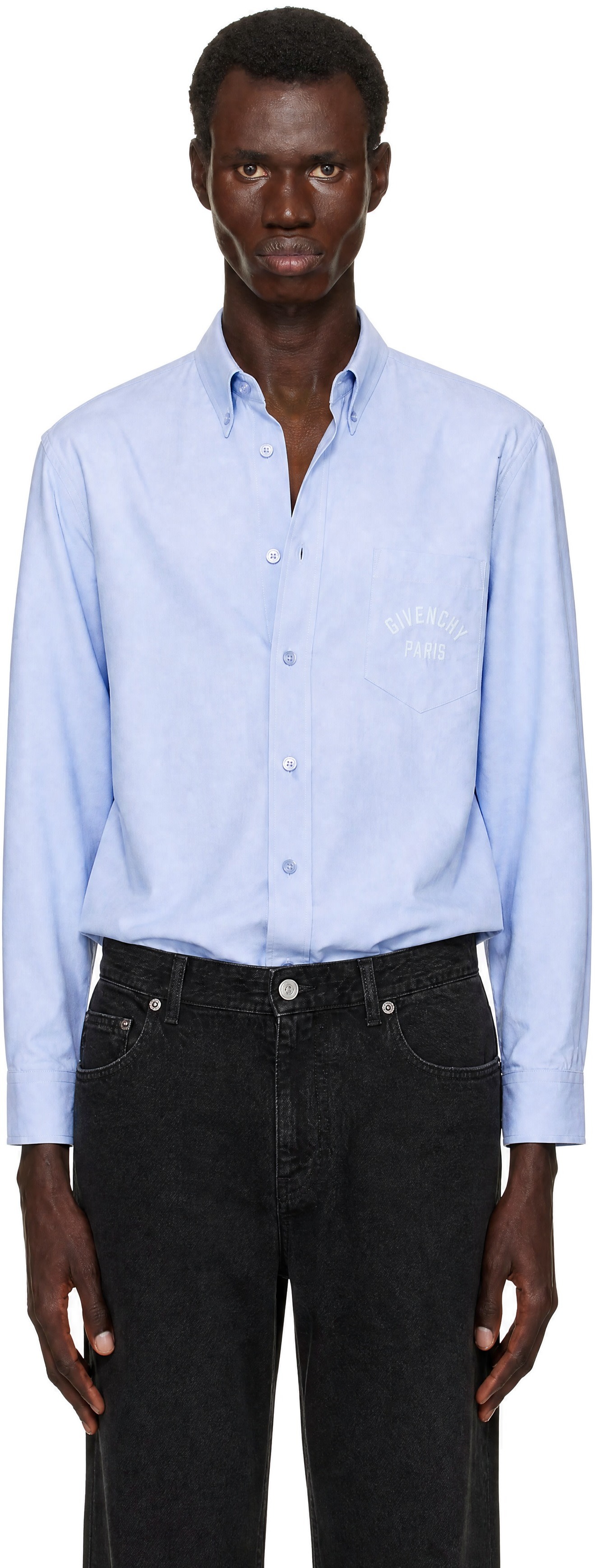 Givenchy - Blue Classic Fit Button Down Shirt