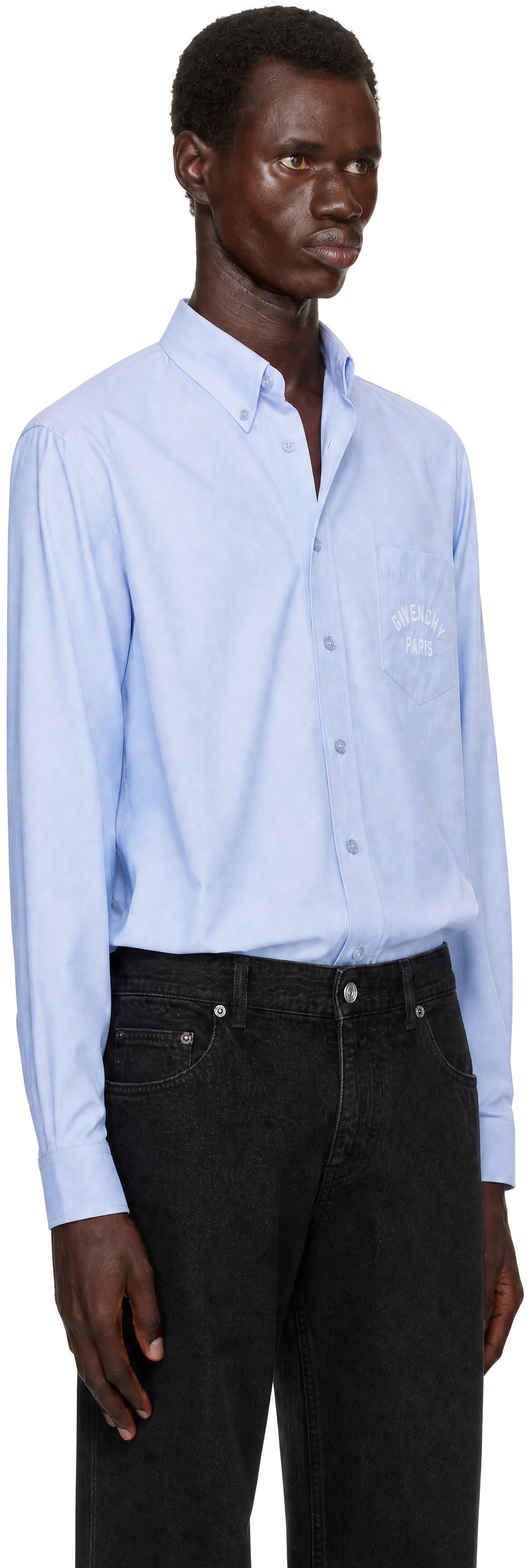 Givenchy - Blue Classic Fit Button Down Shirt