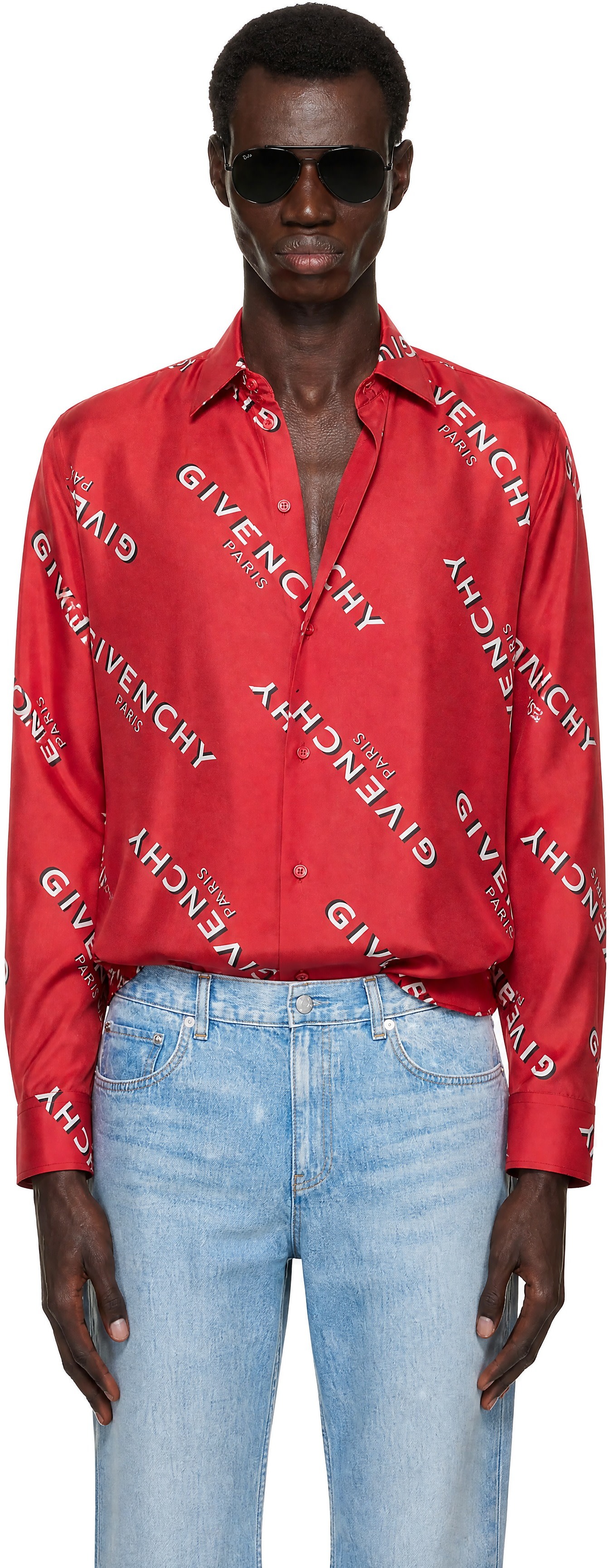 Givenchy - Red Classic Fit Shirt